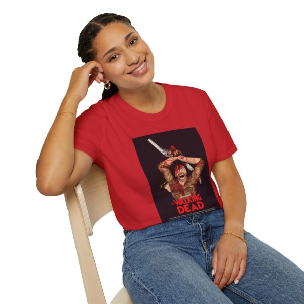 The Walking Dead x The Evil Dead Movie Poster T-Shirt | Unisex Softstyle Shirt for Horror & Zombie Apocalypse Fans - Image 52