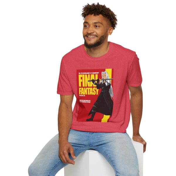 Final Fantasy VII × Kill Bill Vol 2 Movie Poster T-Shirt | Unisex Softstyle Shirt for FF7 & Tarantino Fans - Image 52