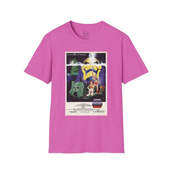 He‑Man x Star Wars Mashup Retro Poster Tee | Unisex Softstyle Graphic Shirt for Sci‑Fi & 80s Cartoon Fans - Image 45