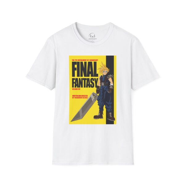 Final Fantasy VII × Kill Bill Vol 1 Movie Poster T-Shirt | Unisex Softstyle Shirt for FF7 & Tarantino Fans - Image 5