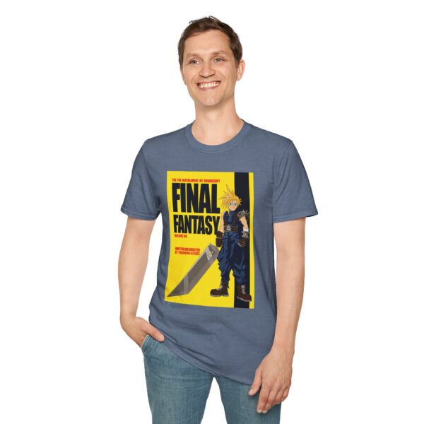 Final Fantasy VII × Kill Bill Vol 1 Movie Poster T-Shirt | Unisex Softstyle Shirt for FF7 & Tarantino Fans - Image 28