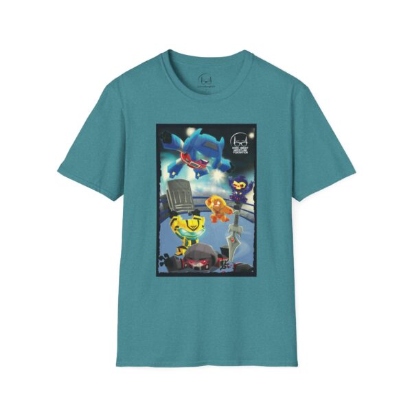 Transformers Wrestling T-Shirt – Main Event Mayhem: Masters of Cybertron | Unisex Softstyle Shirt for 80s Cartoon & Wrestling Fans - Image 16