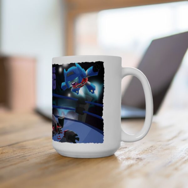 Dork Side of the Ring Ceramic Mug | Fun Coffee Cup for Wrestling Fans | Unique Gift for Birthdays, Holidays, or Collectors - Image 4