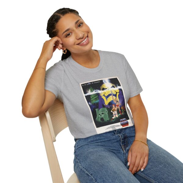 He‑Man x Star Wars Mashup Retro Poster Tee | Unisex Softstyle Graphic Shirt for Sci‑Fi & 80s Cartoon Fans - Image 19