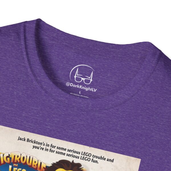 Big Trouble in Lego China Movie Poster T‑Shirt | Retro Movie Poster Mashup for Cult Classic & Lego Fans - Image 38