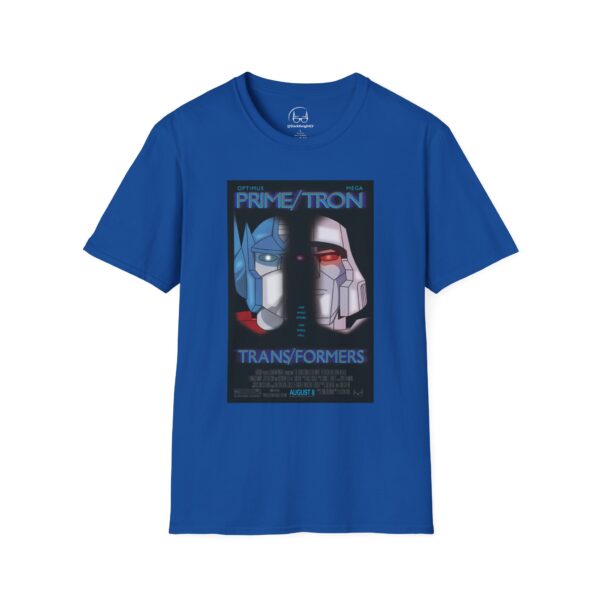 Face/Off × Transformers Movie Poster T‑Shirt | Unisex Softstyle Shirt for 90s Sci‑Fi & 80s Cartoon Fans - Image 29