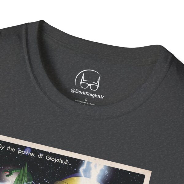 He‑Man x Star Wars Mashup Retro Poster Tee | Unisex Softstyle Graphic Shirt for Sci‑Fi & 80s Cartoon Fans - Image 6