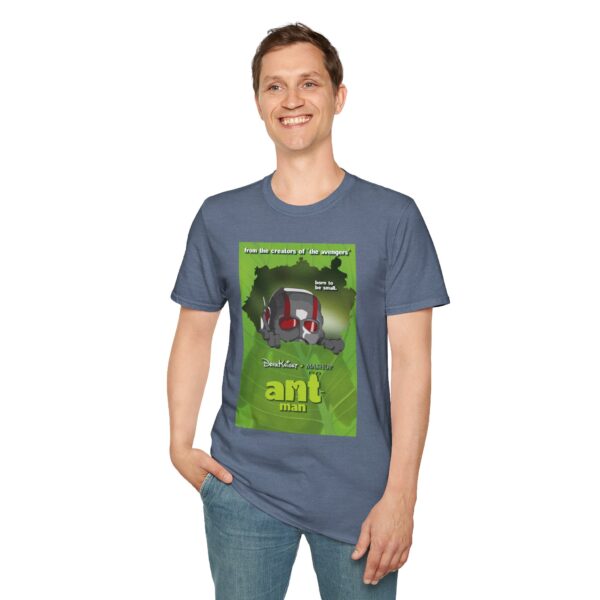 Ant-Man x A Bug’s Life Movie Poster T-Shirt (Parody Mashup) | Unisex Softstyle Shirt for Marvel & Pixar Fans - Image 27