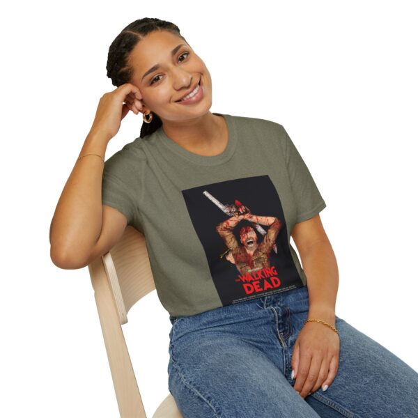 The Walking Dead x The Evil Dead Movie Poster T-Shirt | Unisex Softstyle Shirt for Horror & Zombie Apocalypse Fans - Image 20