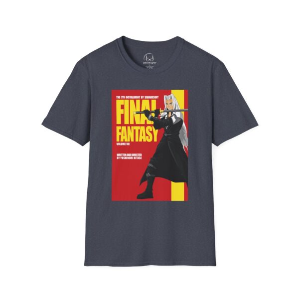 Final Fantasy VII × Kill Bill Vol 2 Movie Poster T-Shirt | Unisex Softstyle Shirt for FF7 & Tarantino Fans - Image 41