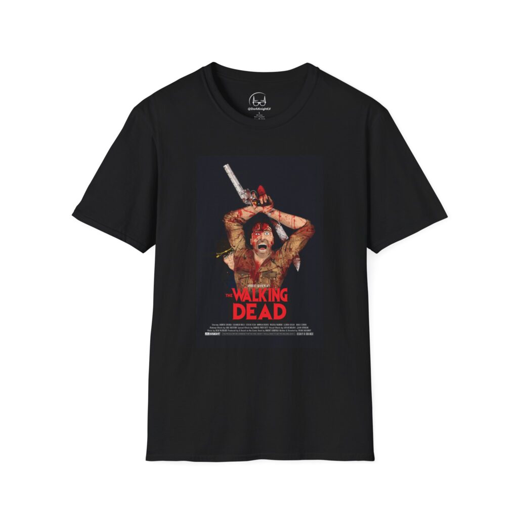 The Walking Dead x The Evil Dead Movie Poster T-Shirt