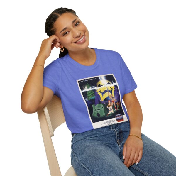 He‑Man x Star Wars Mashup Retro Poster Tee | Unisex Softstyle Graphic Shirt for Sci‑Fi & 80s Cartoon Fans - Image 31