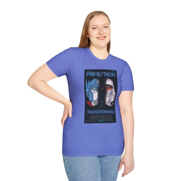 Face/Off × Transformers Movie Poster T‑Shirt | Unisex Softstyle Shirt for 90s Sci‑Fi & 80s Cartoon Fans - Image 27