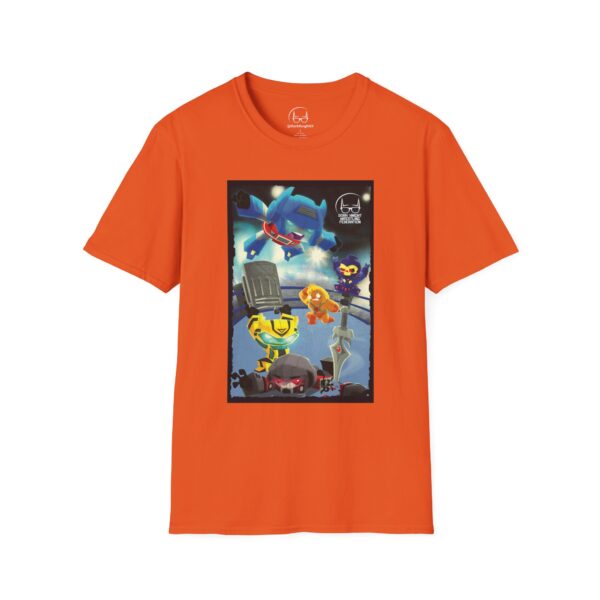Transformers Wrestling T-Shirt – Main Event Mayhem: Masters of Cybertron | Unisex Softstyle Shirt for 80s Cartoon & Wrestling Fans - Image 10