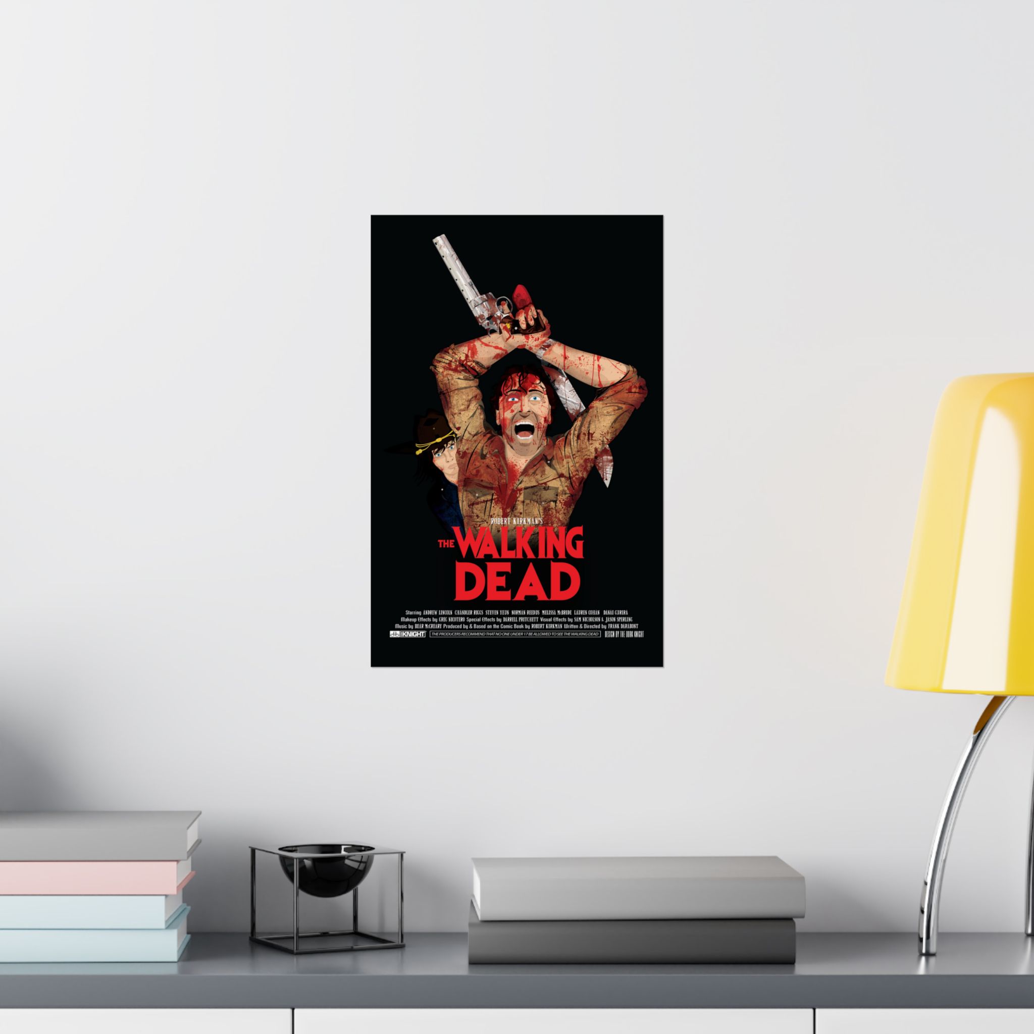 The Walking Dead x Evil Dead Movie Poster | 11 x 17 or 24 x 36 Parody Wall Art - Image 16