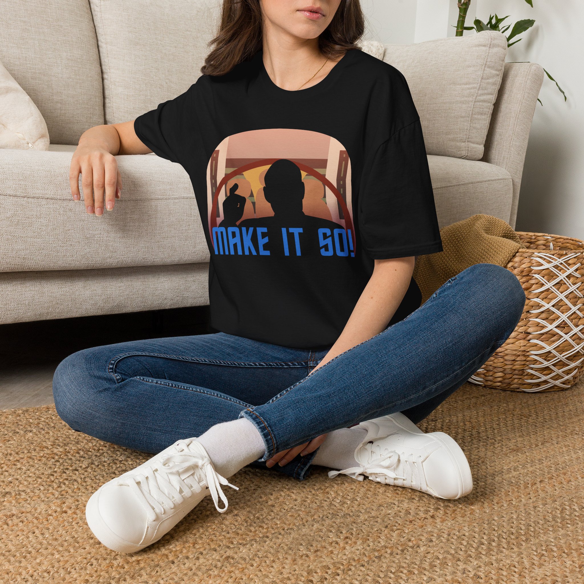 Make It So T-Shirt | Starship Captain Inspired Graphic Tee for Sci-Fi Fans - Image 4