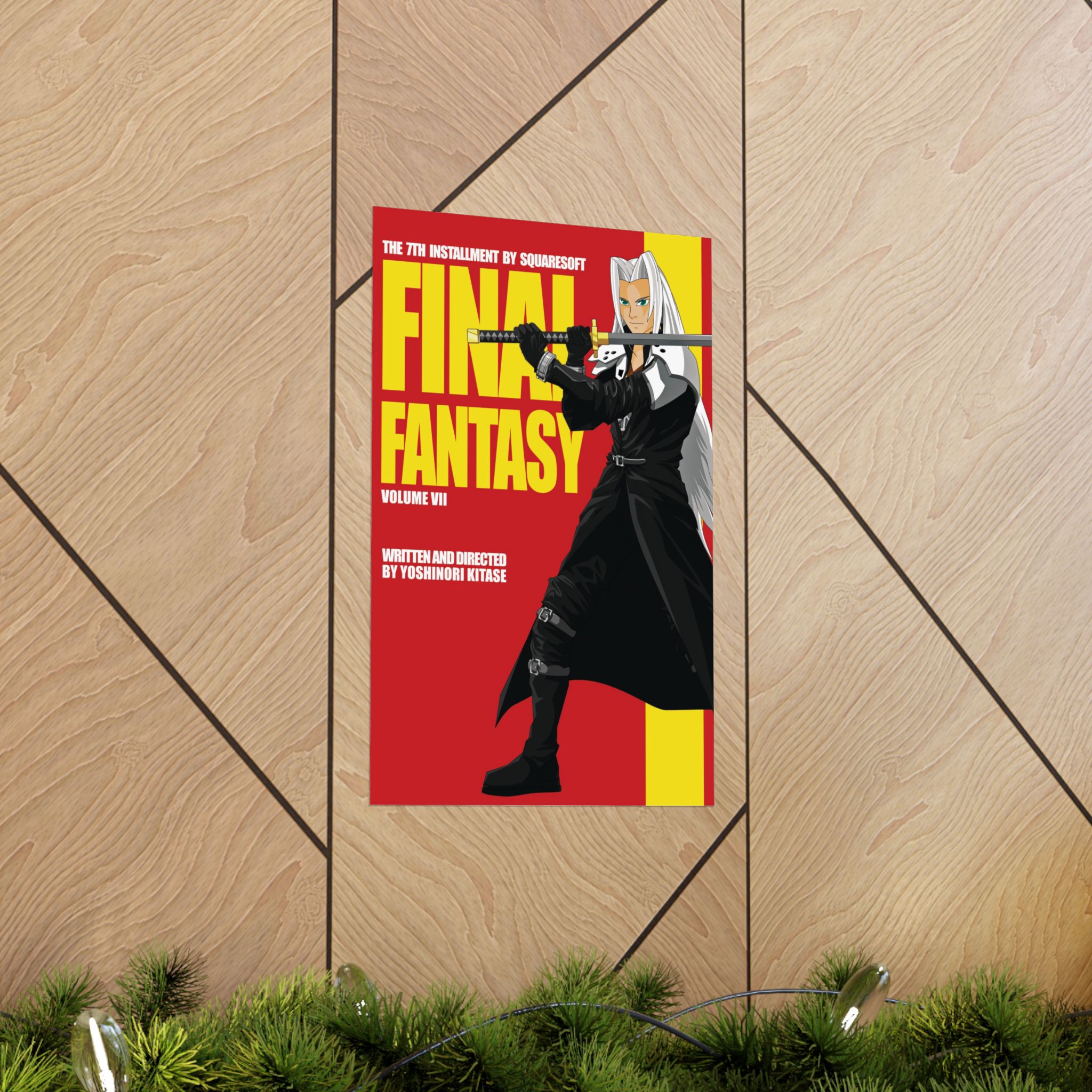 Final Fantasy VII × Kill Bill Vol 2 Movie Poster | 11 x 17 or 24 x 36 Parody Wall Art - Image 13