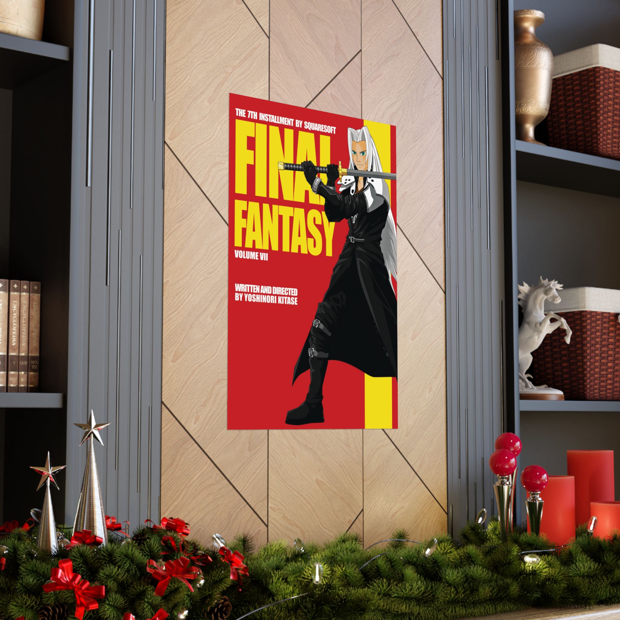 Final Fantasy VII × Kill Bill Vol 2 Movie Poster | 11 x 17 or 24 x 36 Parody Wall Art - Image 5