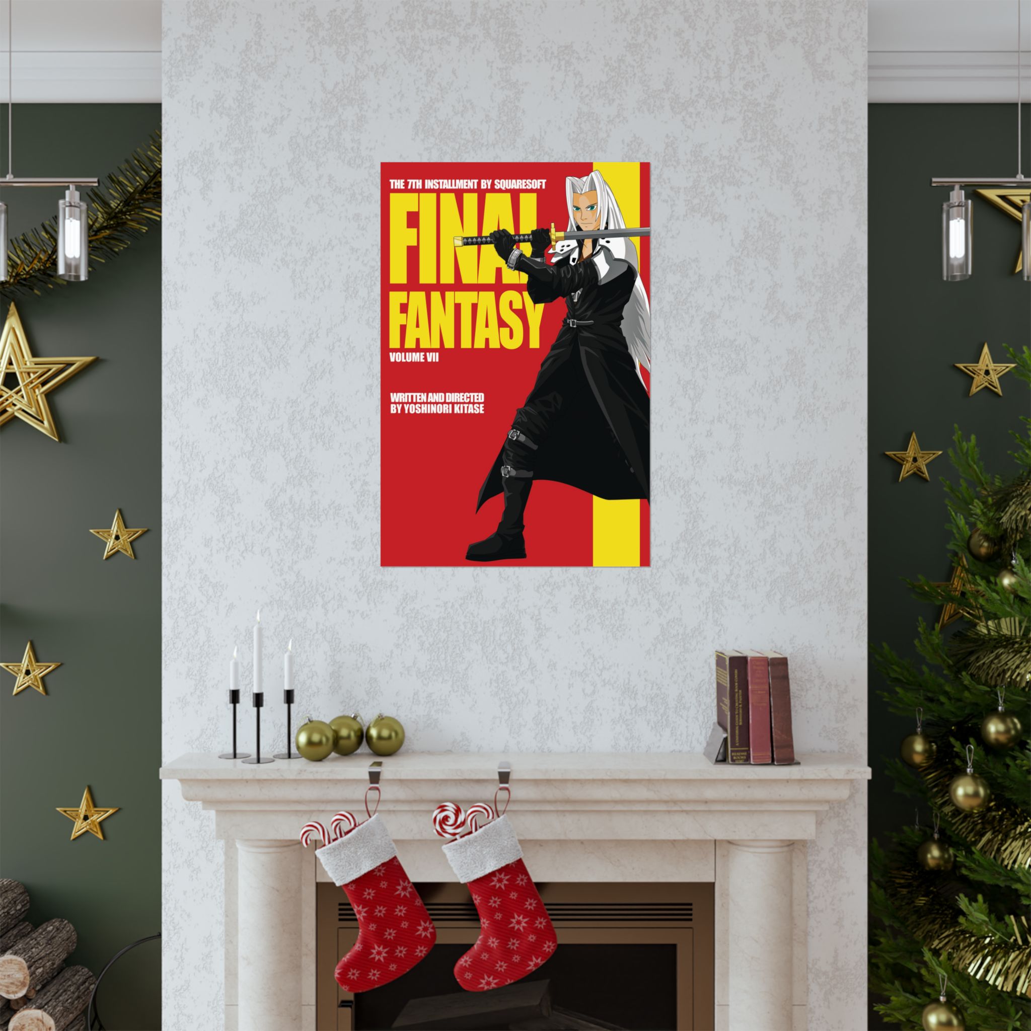 Final Fantasy VII × Kill Bill Vol 2 Movie Poster | 11 x 17 or 24 x 36 Parody Wall Art - Image 7