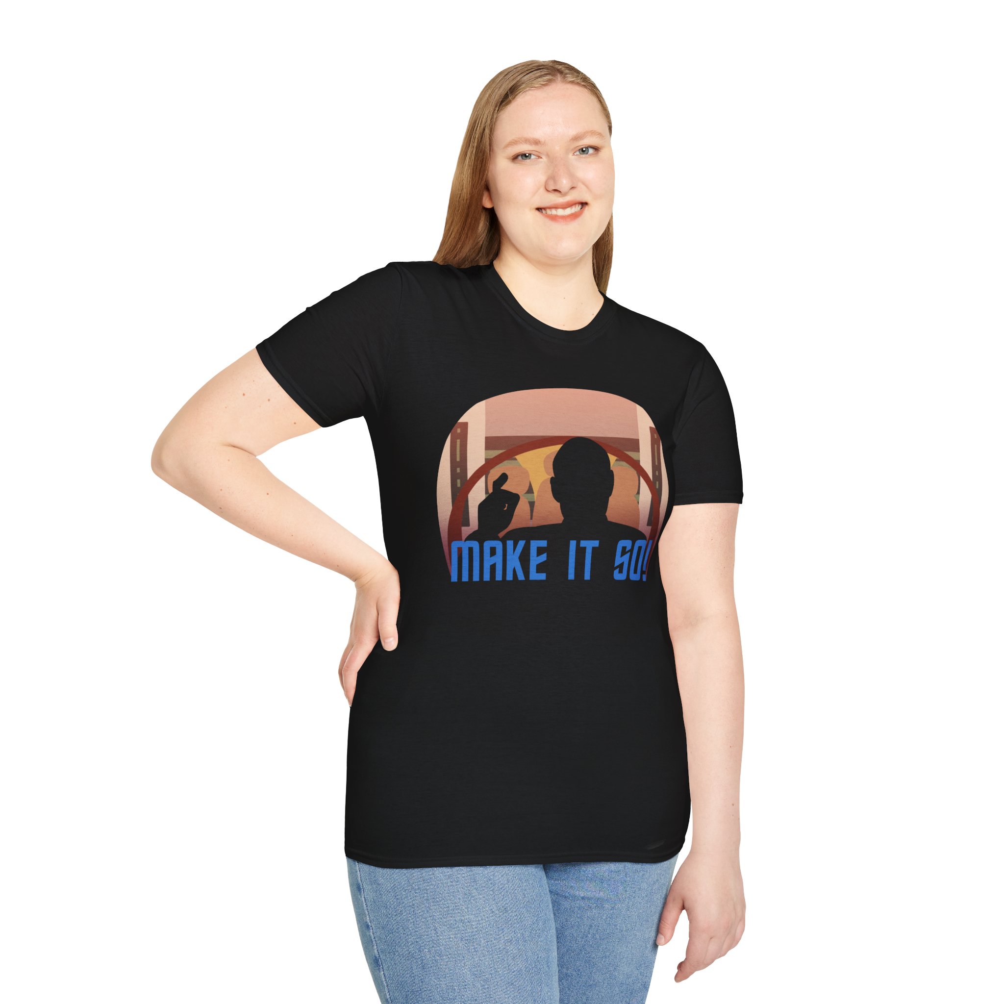 Make It So T-Shirt | Starship Captain Inspired Graphic Tee for Sci-Fi Fans - Image 8