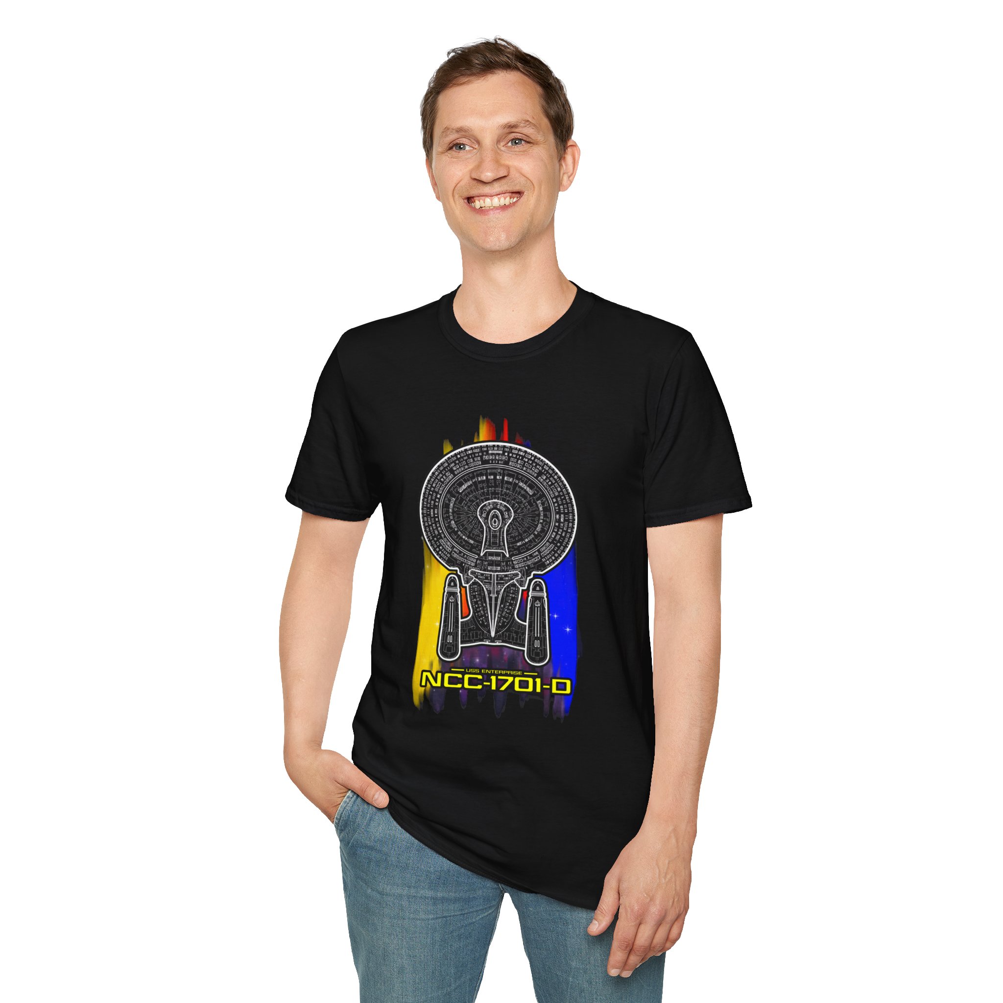 USS Enterprise-D Schematic T-Shirt | Star Trek: The Next Generation Inspired Graphic Tee - Image 6