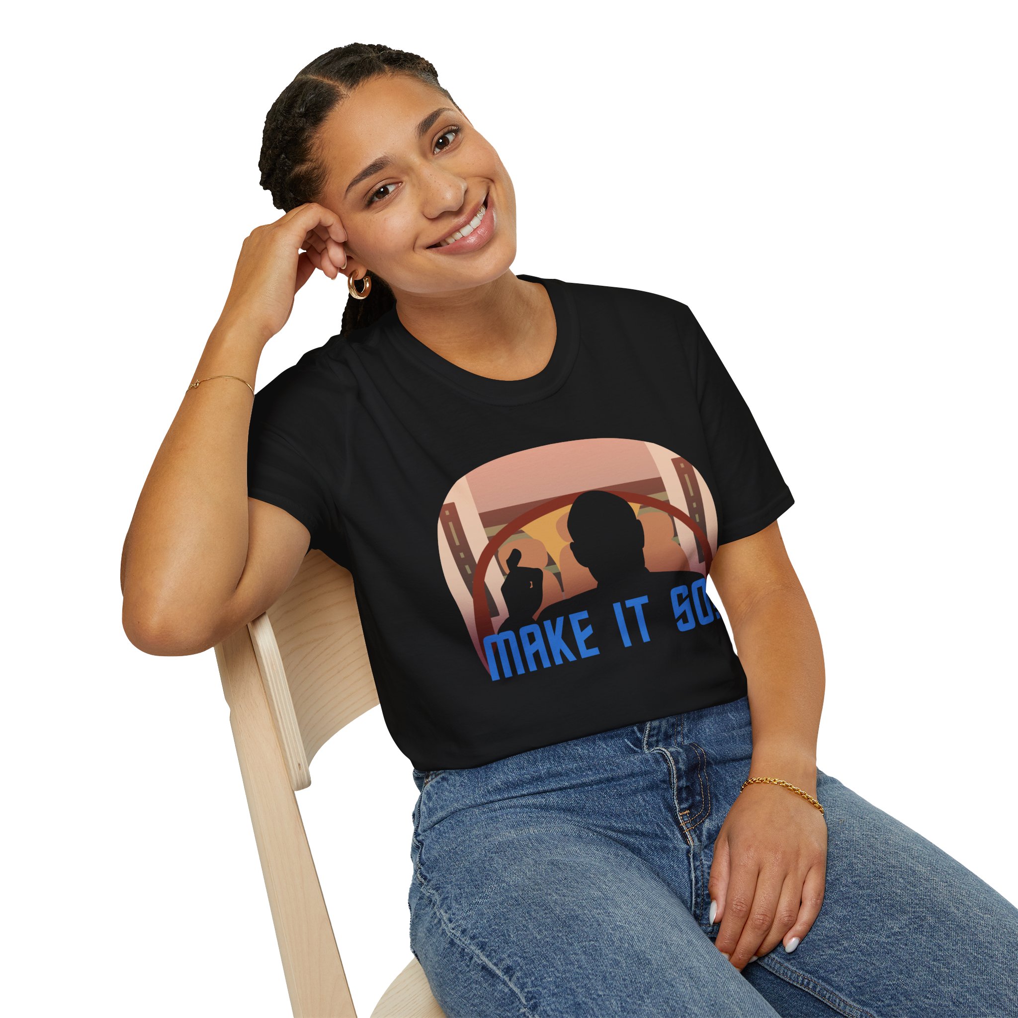 Make It So T-Shirt | Starship Captain Inspired Graphic Tee for Sci-Fi Fans - Image 6