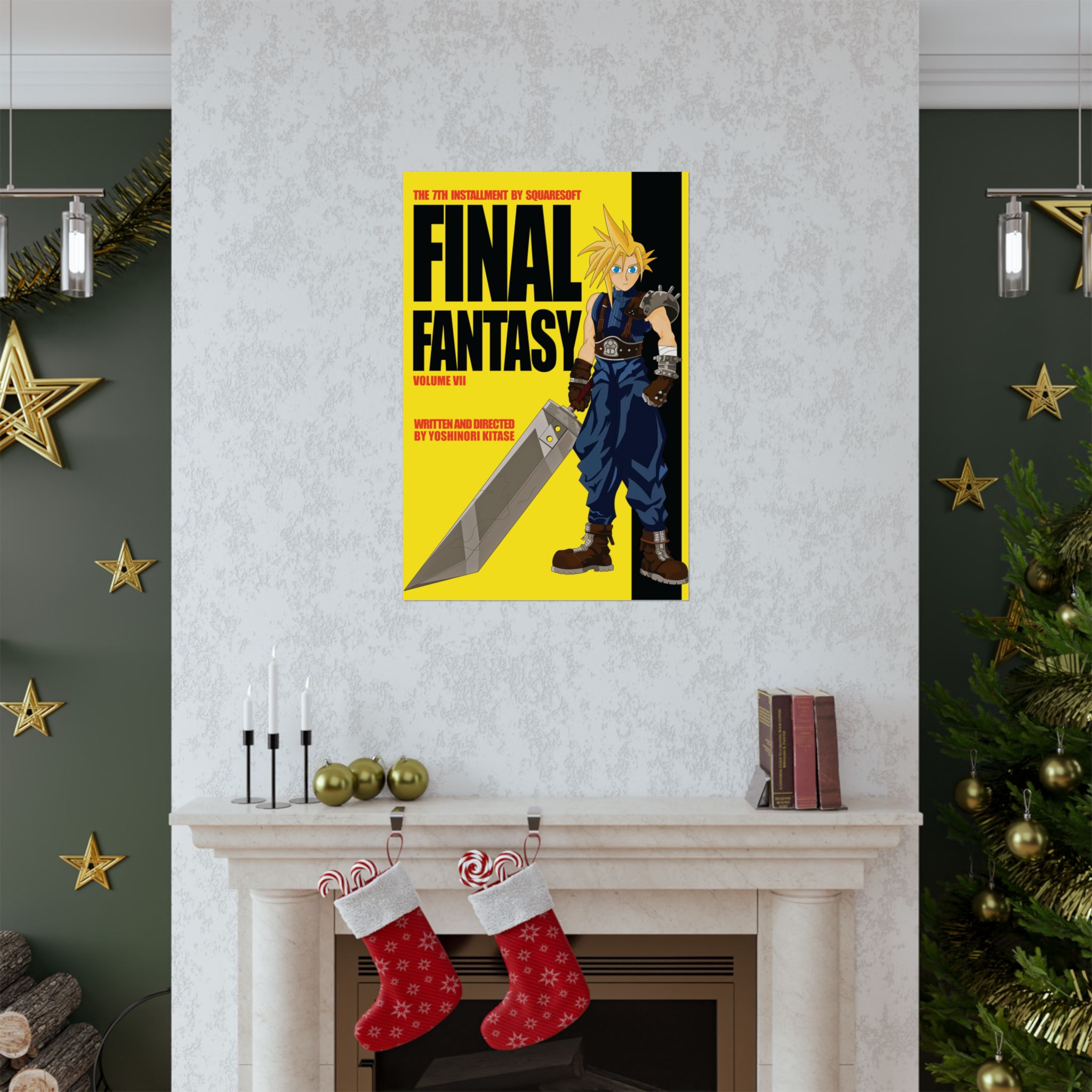 Final Fantasy VII × Kill Bill Vol 1 Movie Poster | 11 x 17 or 24 x 36 Parody Wall Art - Image 7