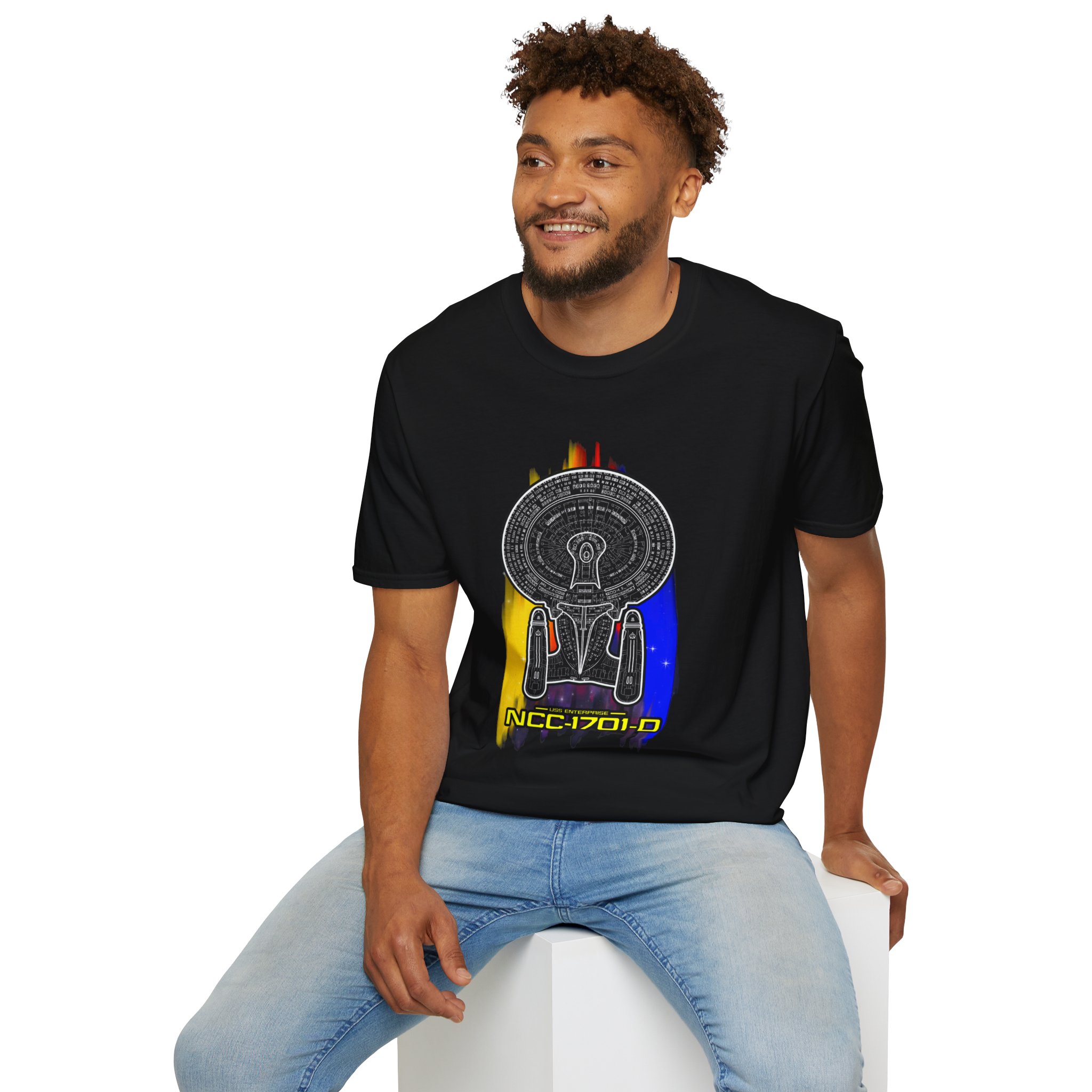 USS Enterprise-D Schematic T-Shirt | Star Trek: The Next Generation Inspired Graphic Tee - Image 8