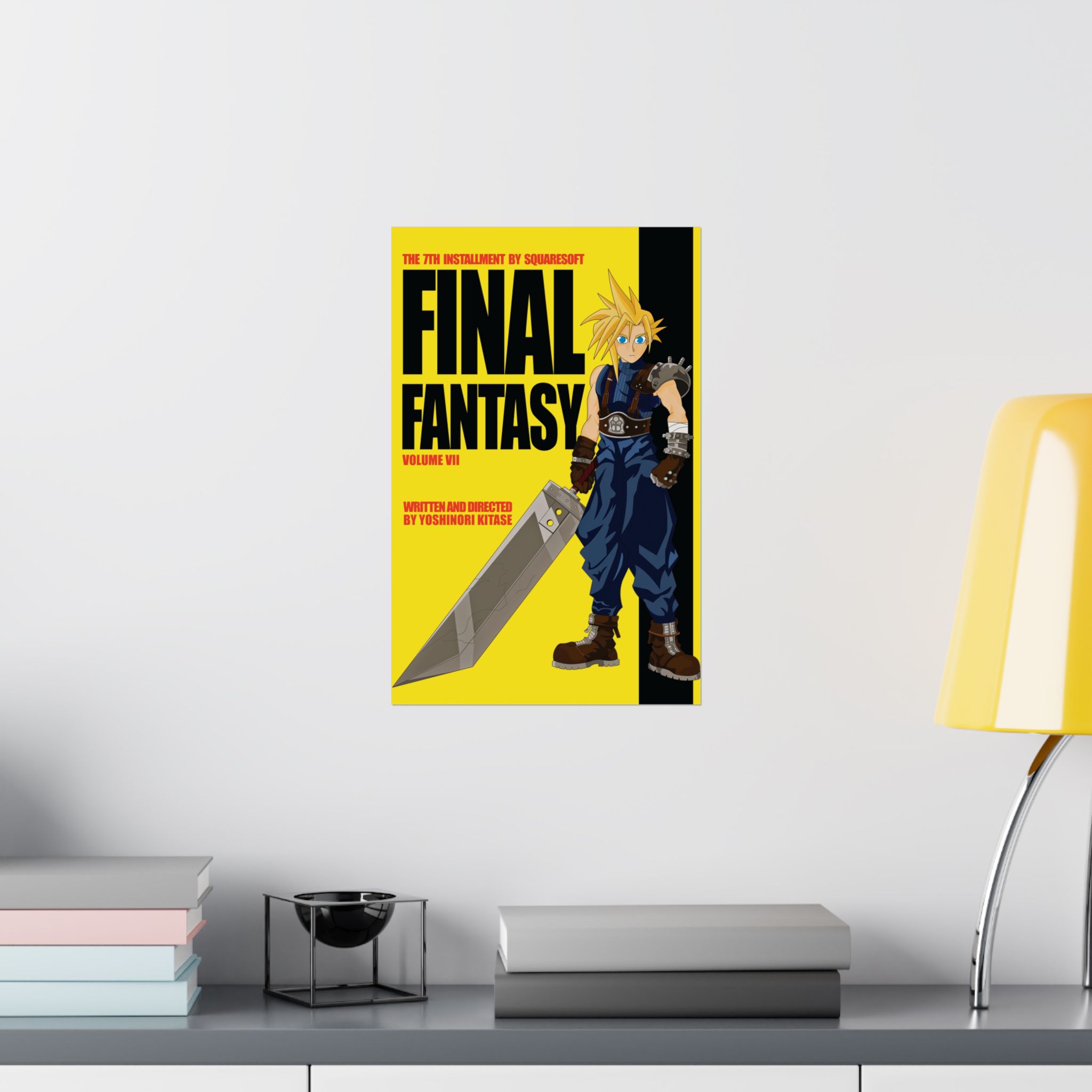 Final Fantasy VII × Kill Bill Vol 1 Movie Poster | 11 x 17 or 24 x 36 Parody Wall Art - Image 16