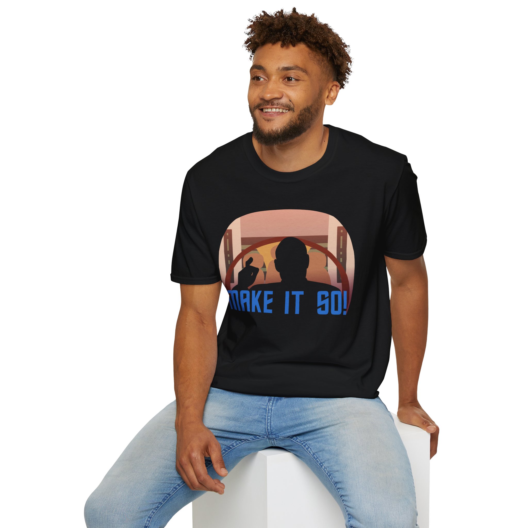 Make It So T-Shirt | Starship Captain Inspired Graphic Tee for Sci-Fi Fans - Image 7