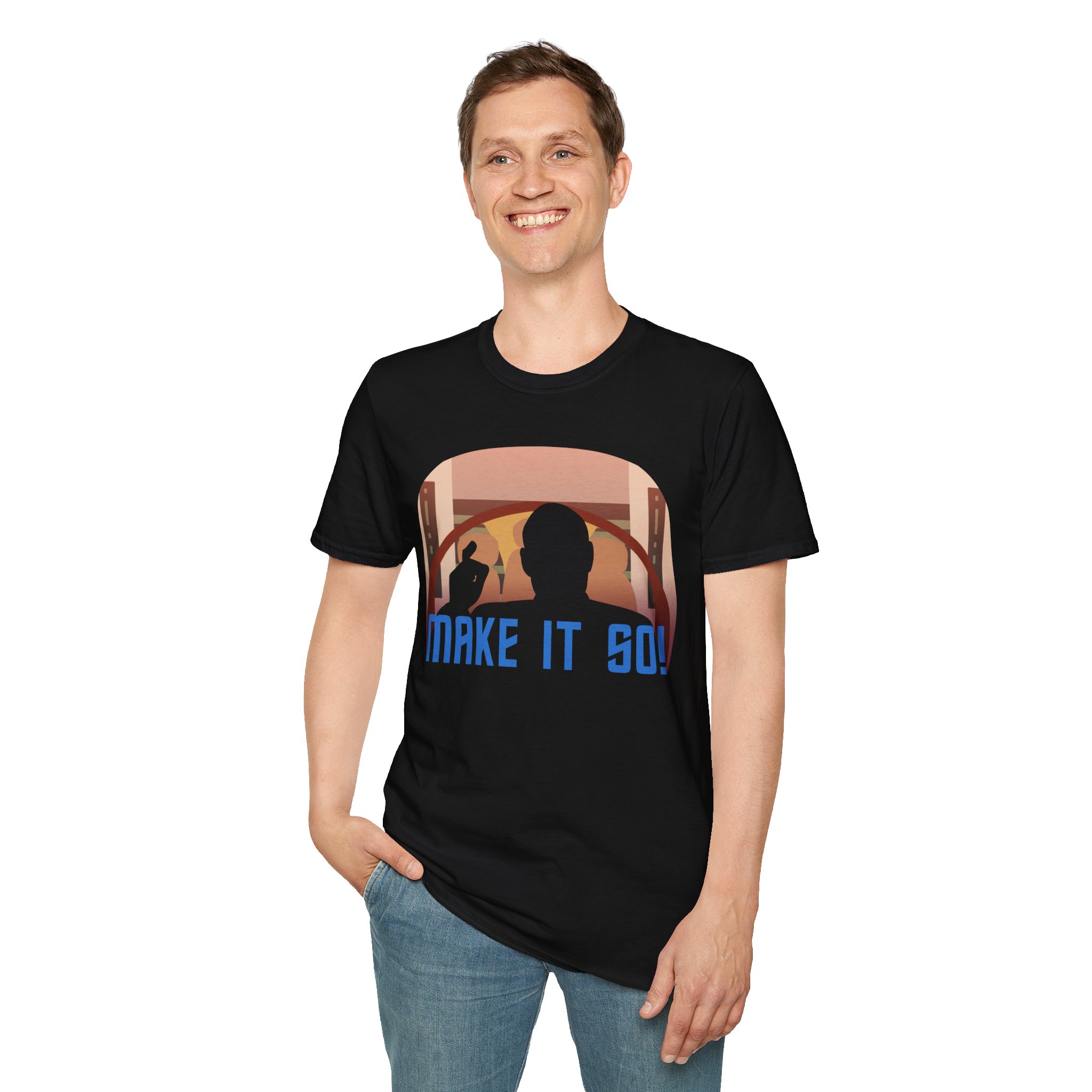 Make It So T-Shirt | Starship Captain Inspired Graphic Tee for Sci-Fi Fans - Image 5