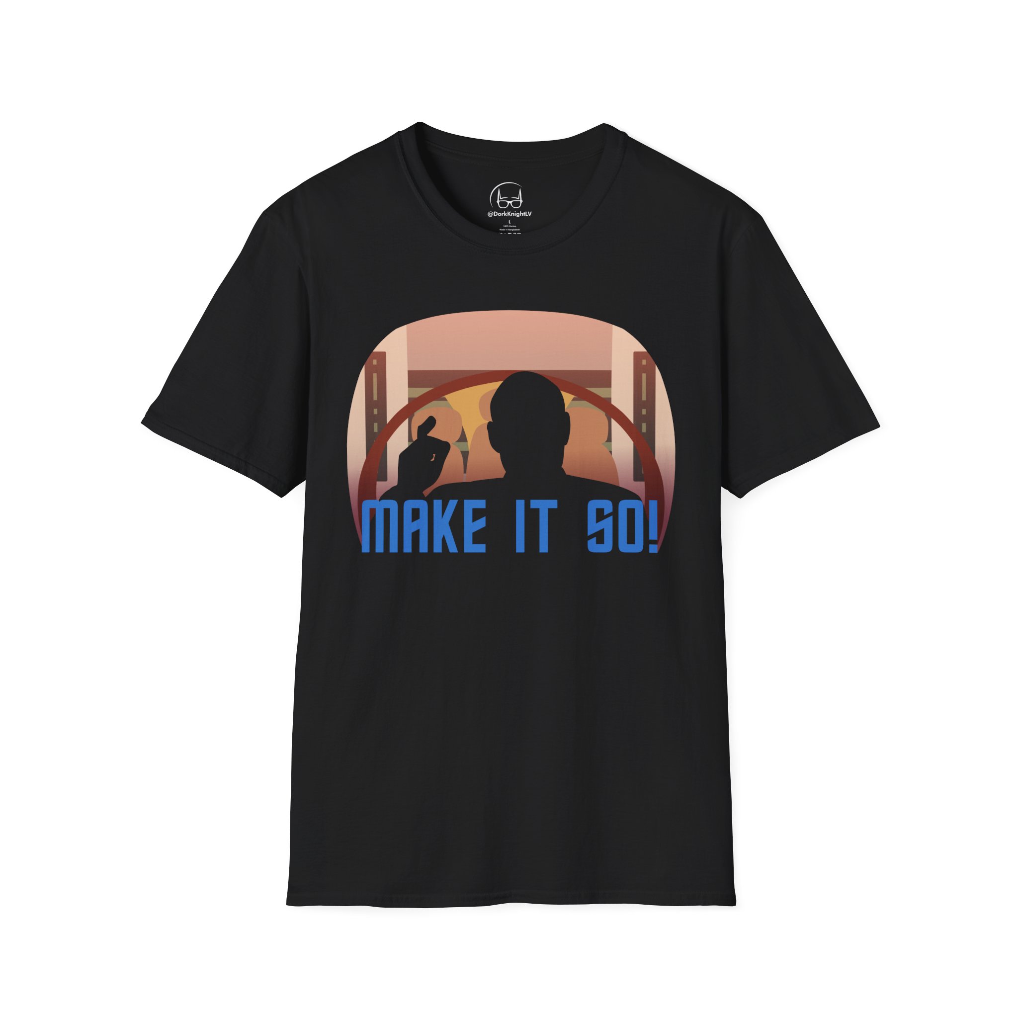 Make It So T-Shirt | Starship Captain Inspired Graphic Tee for Sci-Fi Fans