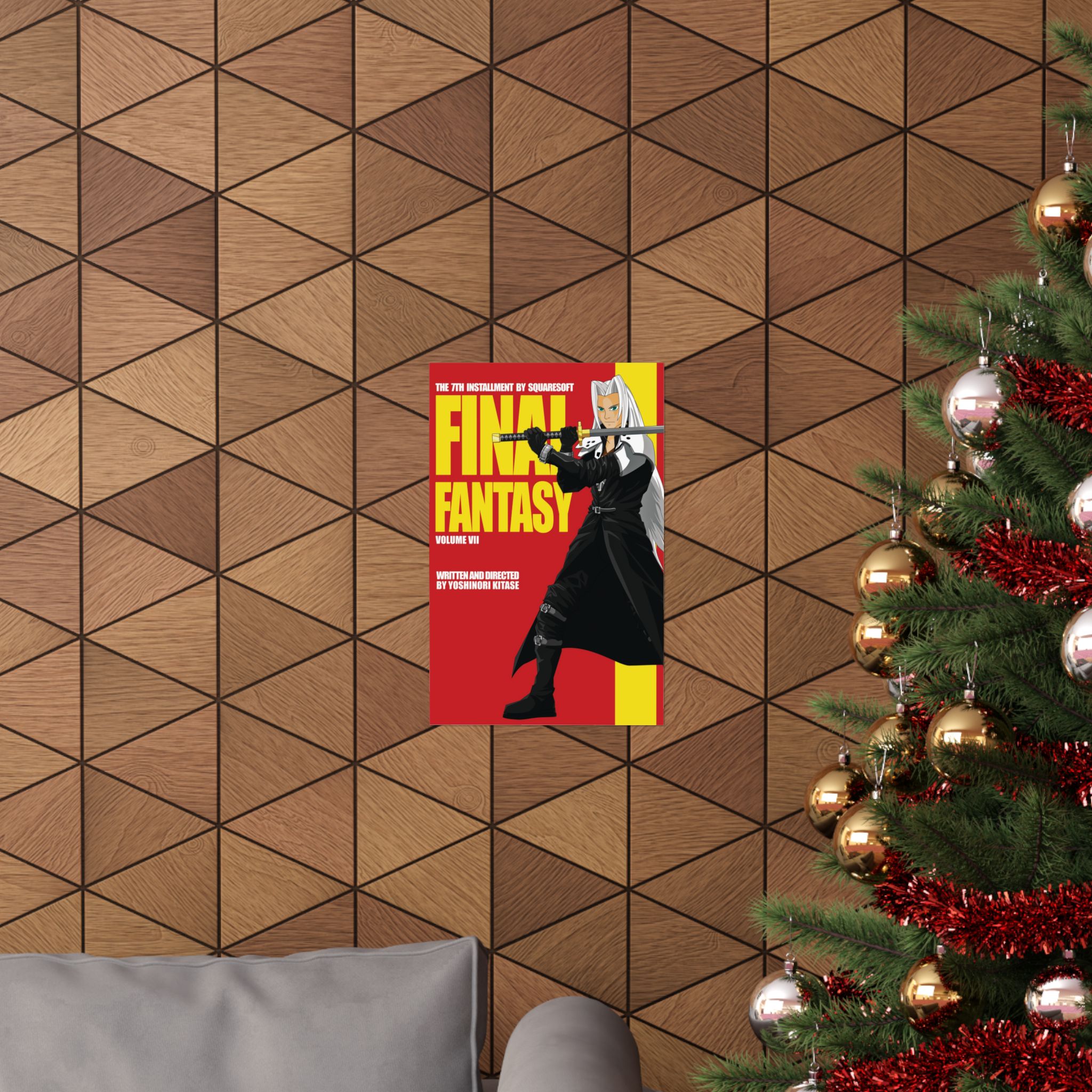 Final Fantasy VII × Kill Bill Vol 2 Movie Poster | 11 x 17 or 24 x 36 Parody Wall Art - Image 12