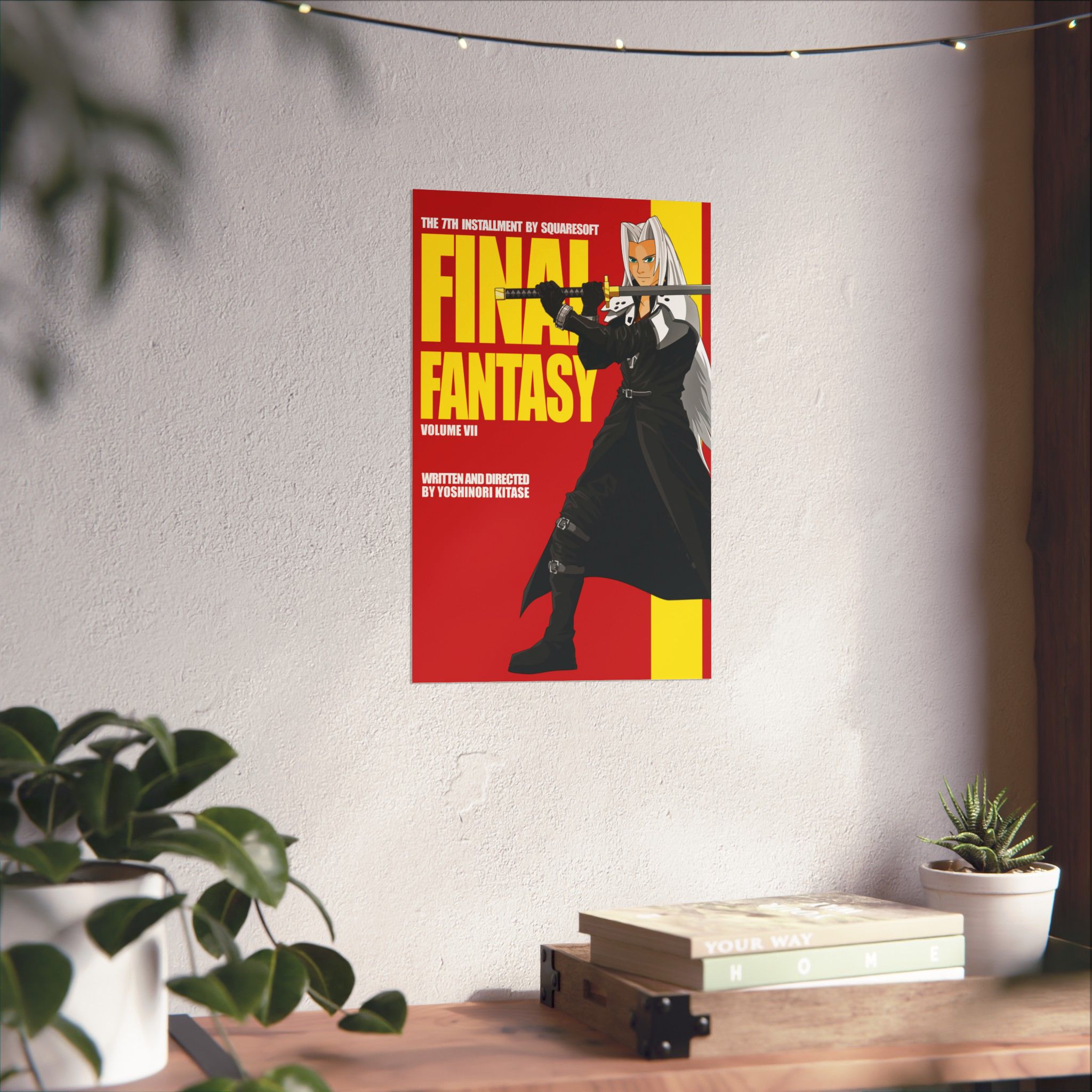 Final Fantasy VII × Kill Bill Vol 2 Movie Poster | 11 x 17 or 24 x 36 Parody Wall Art - Image 14