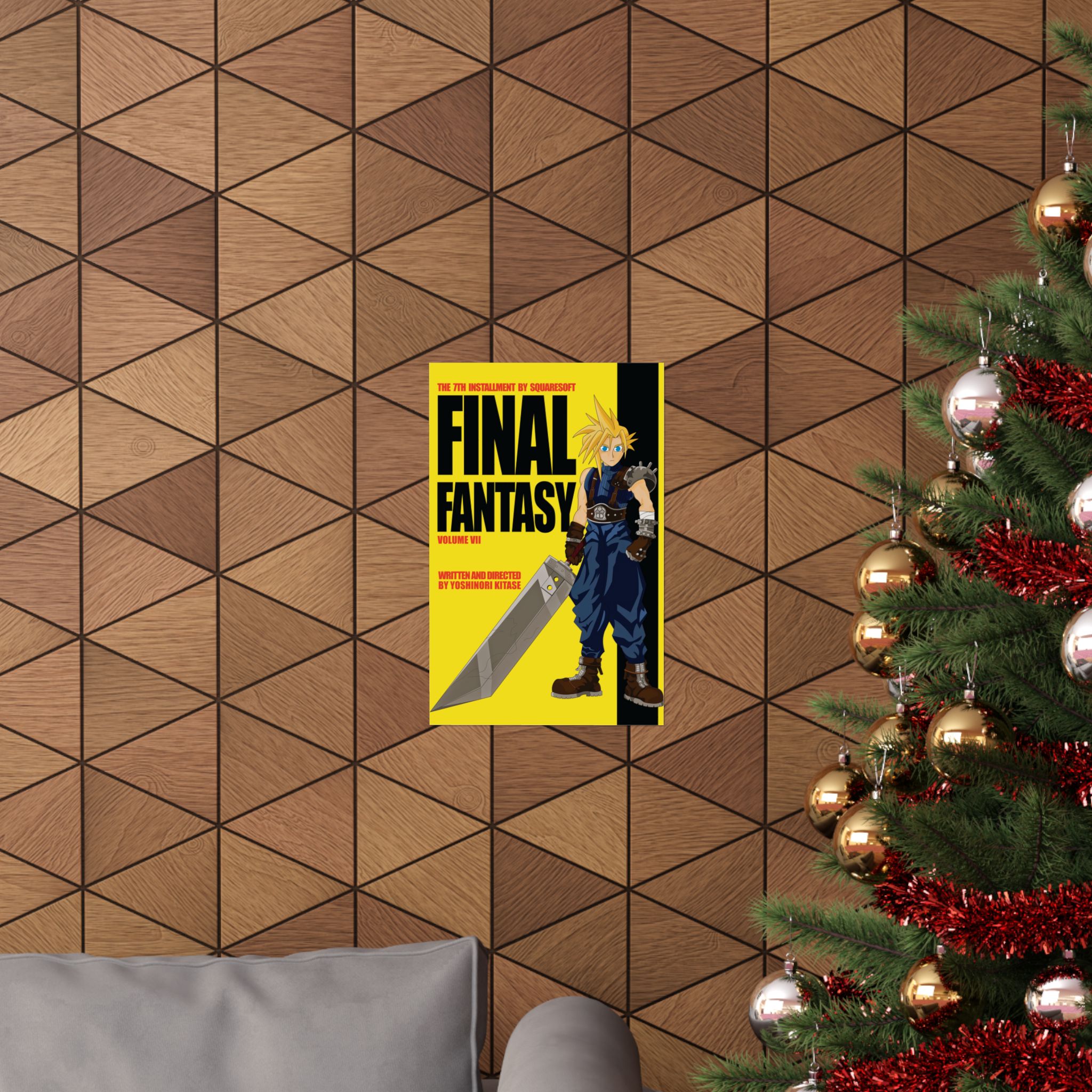 Final Fantasy VII × Kill Bill Vol 1 Movie Poster | 11 x 17 or 24 x 36 Parody Wall Art - Image 12