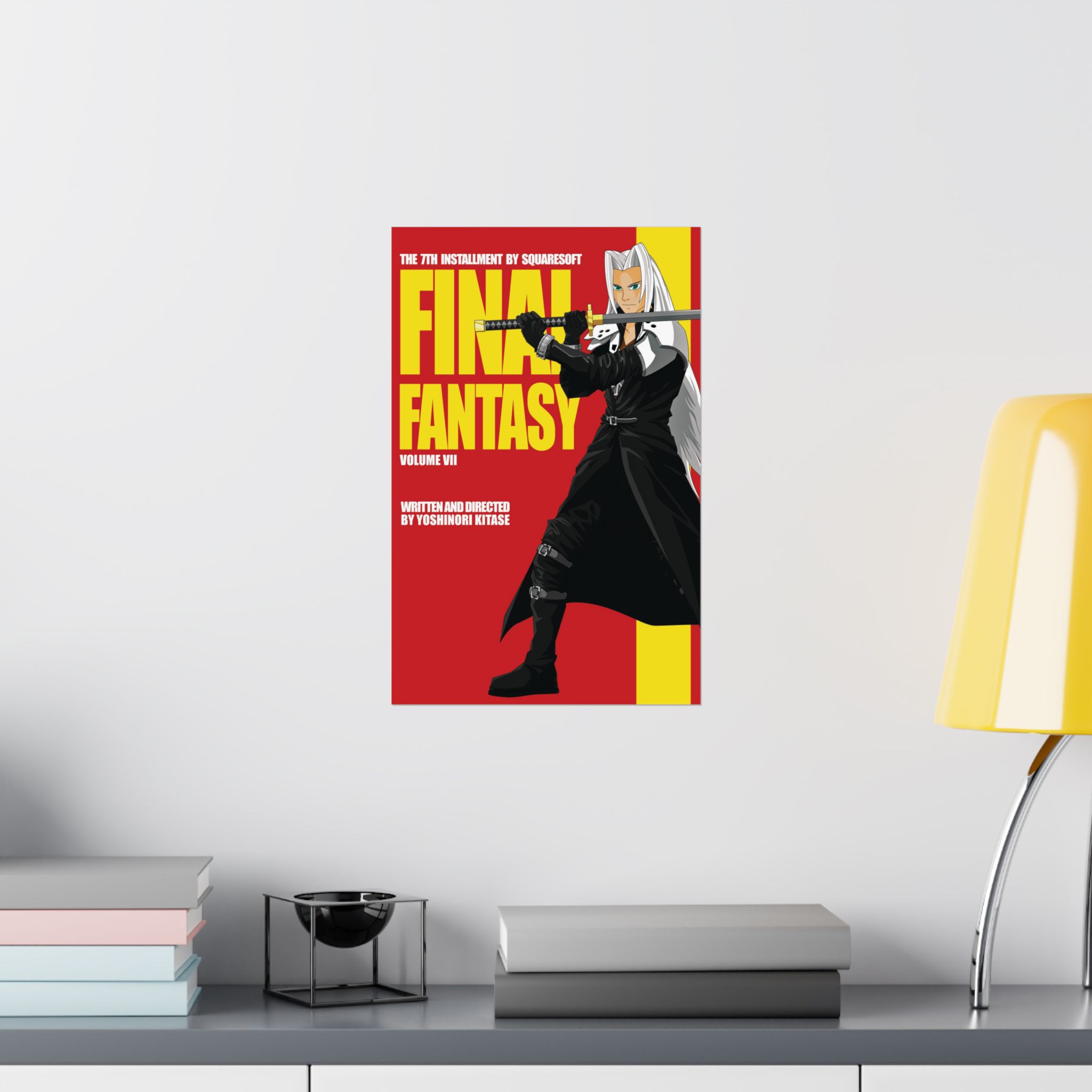 Final Fantasy VII × Kill Bill Vol 2 Movie Poster | 11 x 17 or 24 x 36 Parody Wall Art - Image 16