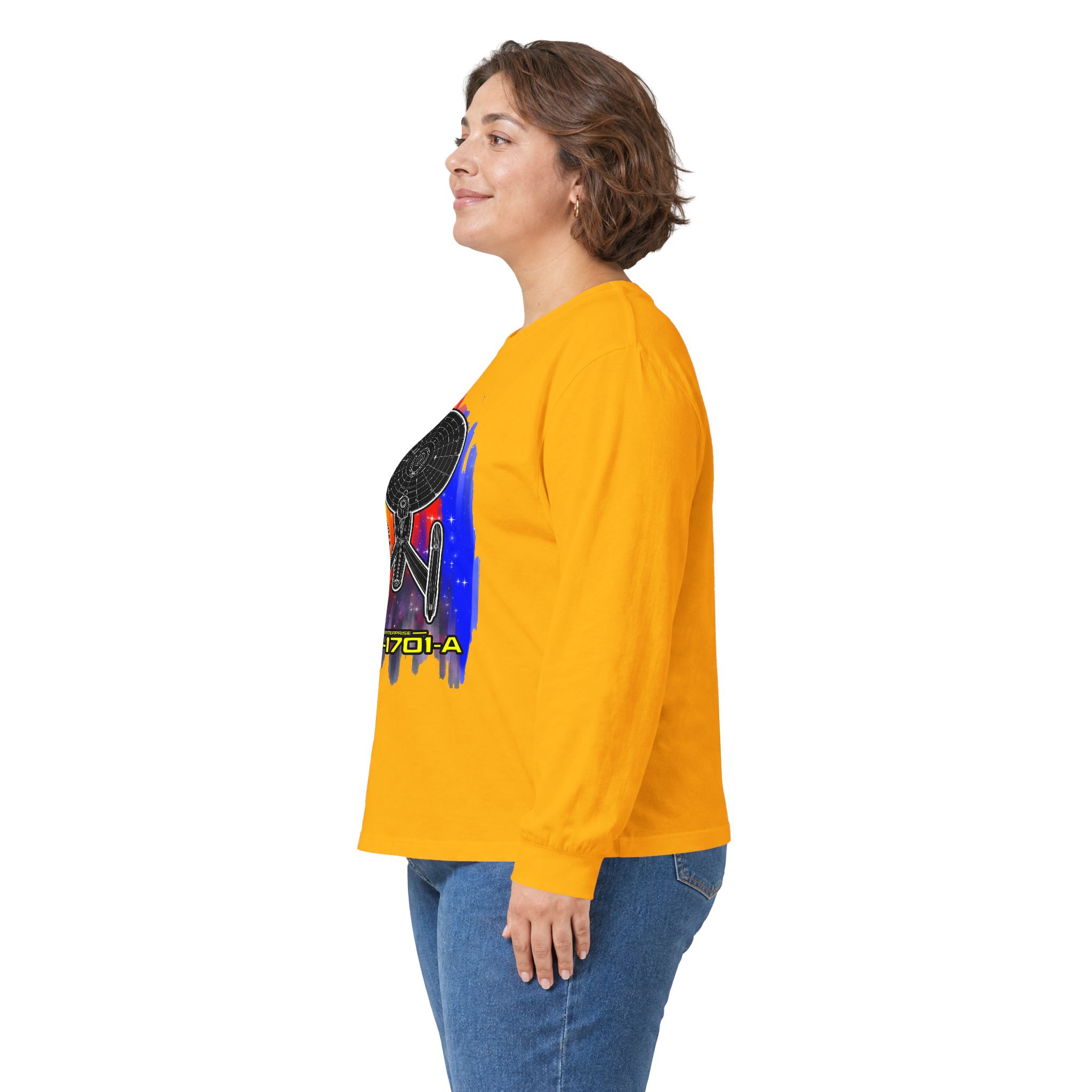 USS Enterprise NCC-1701-A Long-Sleeve T-Shirt | Star Trek Inspired Starship Graphic Shirt - Image 28