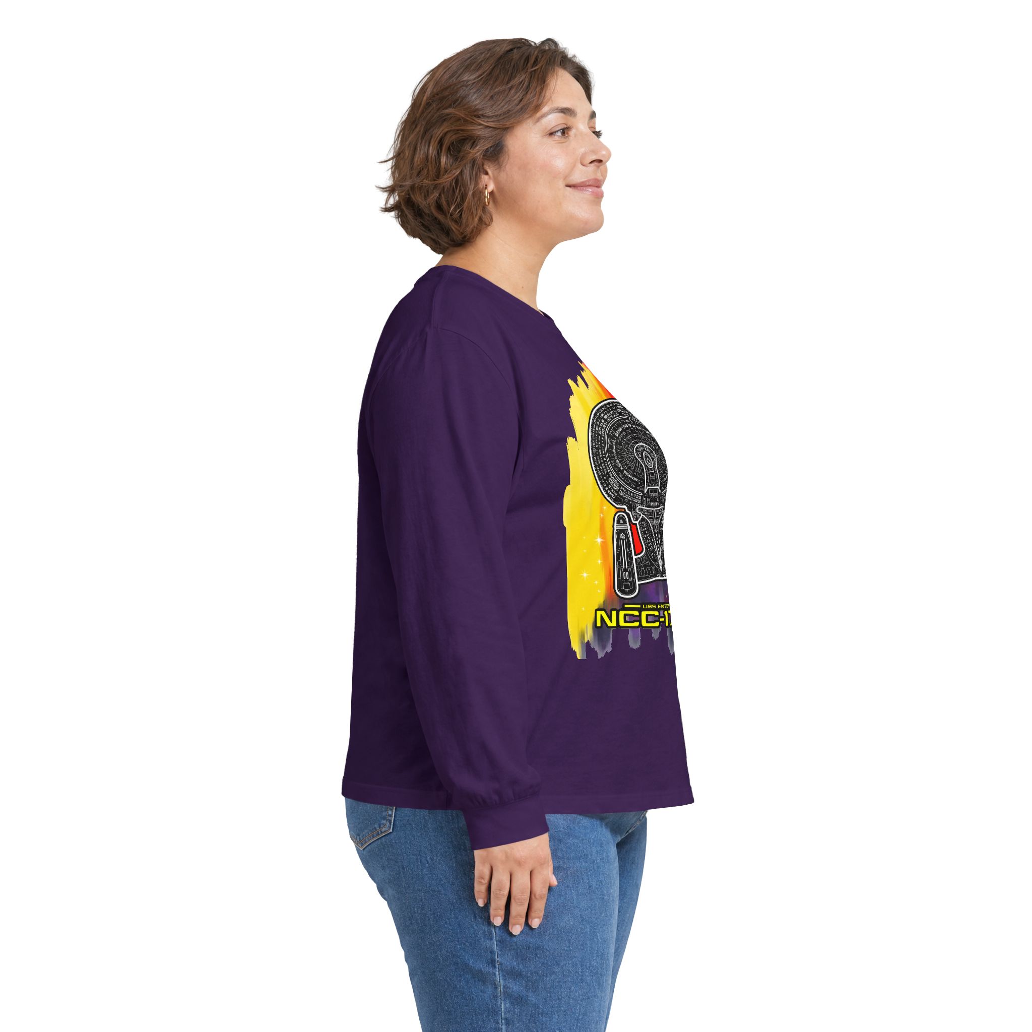 USS Enterprise NCC-1701-D Long-Sleeve T-Shirt | Star Trek: The Next Generation Inspired Starship Shirt - Image 74