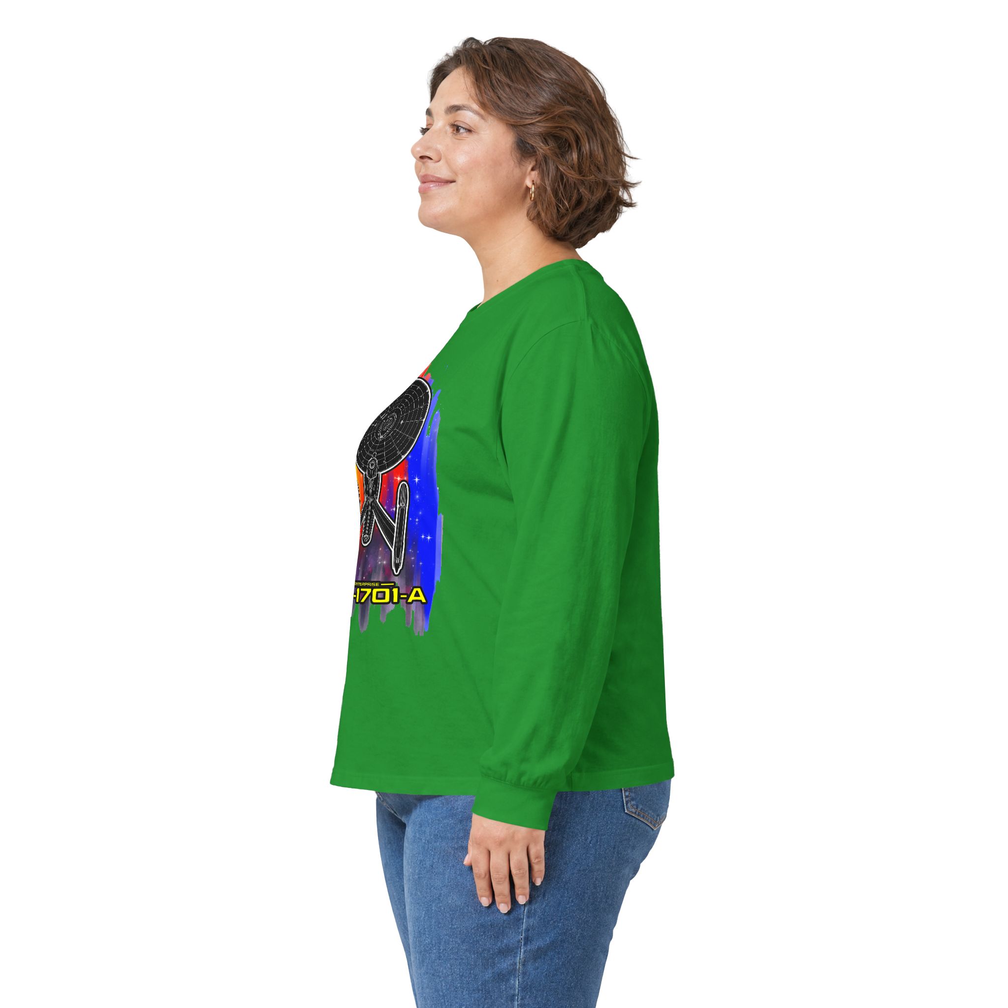 USS Enterprise NCC-1701-A Long-Sleeve T-Shirt | Star Trek Inspired Starship Graphic Shirt - Image 48