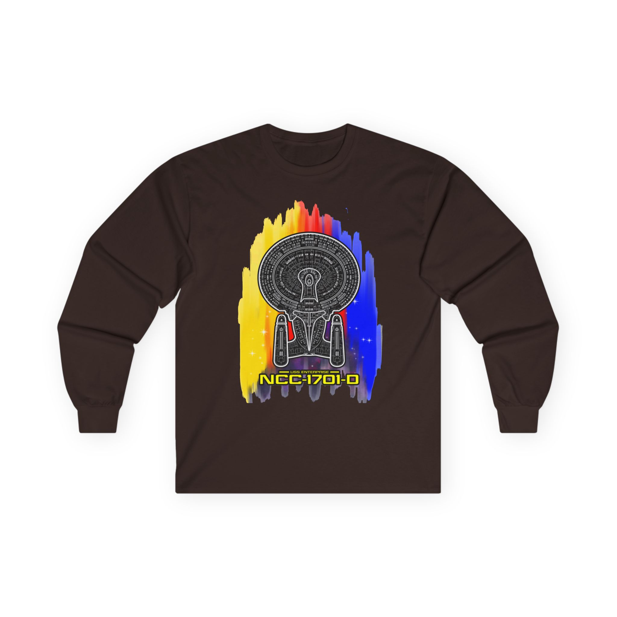 USS Enterprise NCC-1701-D Long-Sleeve T-Shirt | Star Trek: The Next Generation Inspired Starship Shirt - Image 40