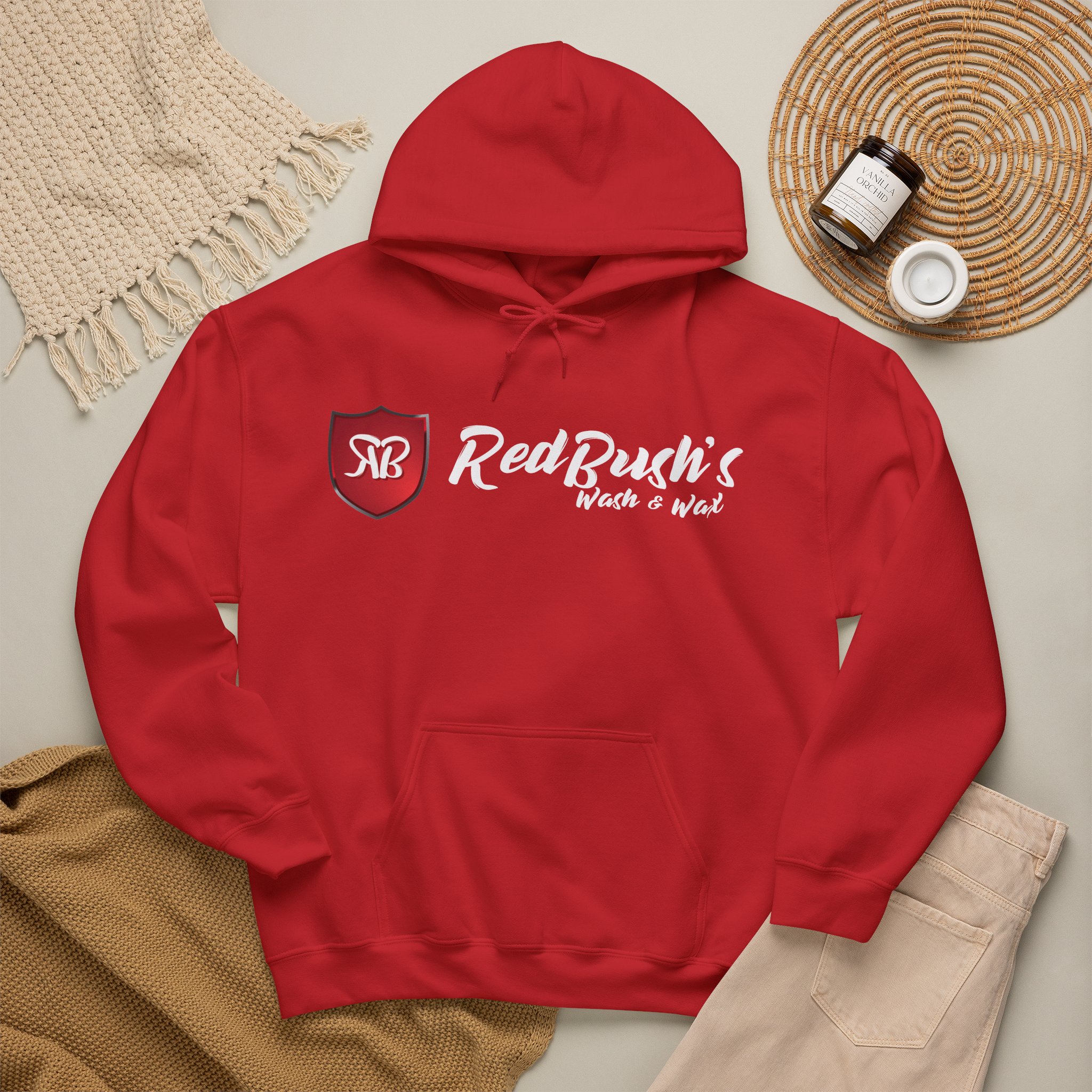 RedBush Wash & Wax Heavy Blend Team Pullover Hoodie - Image 5