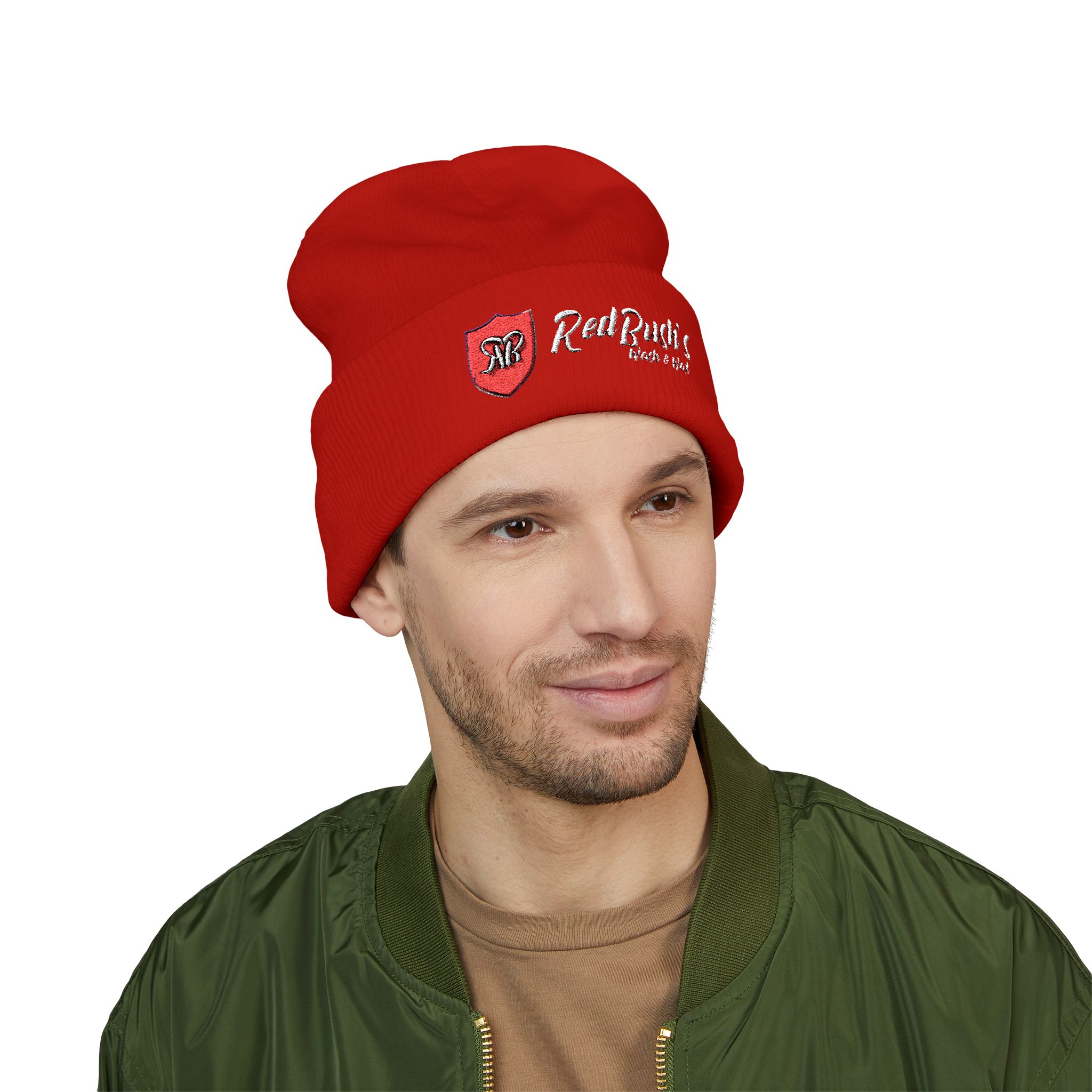 RedBush's Wash & Wax Team Embroidered Cuffed Beanie - Image 5