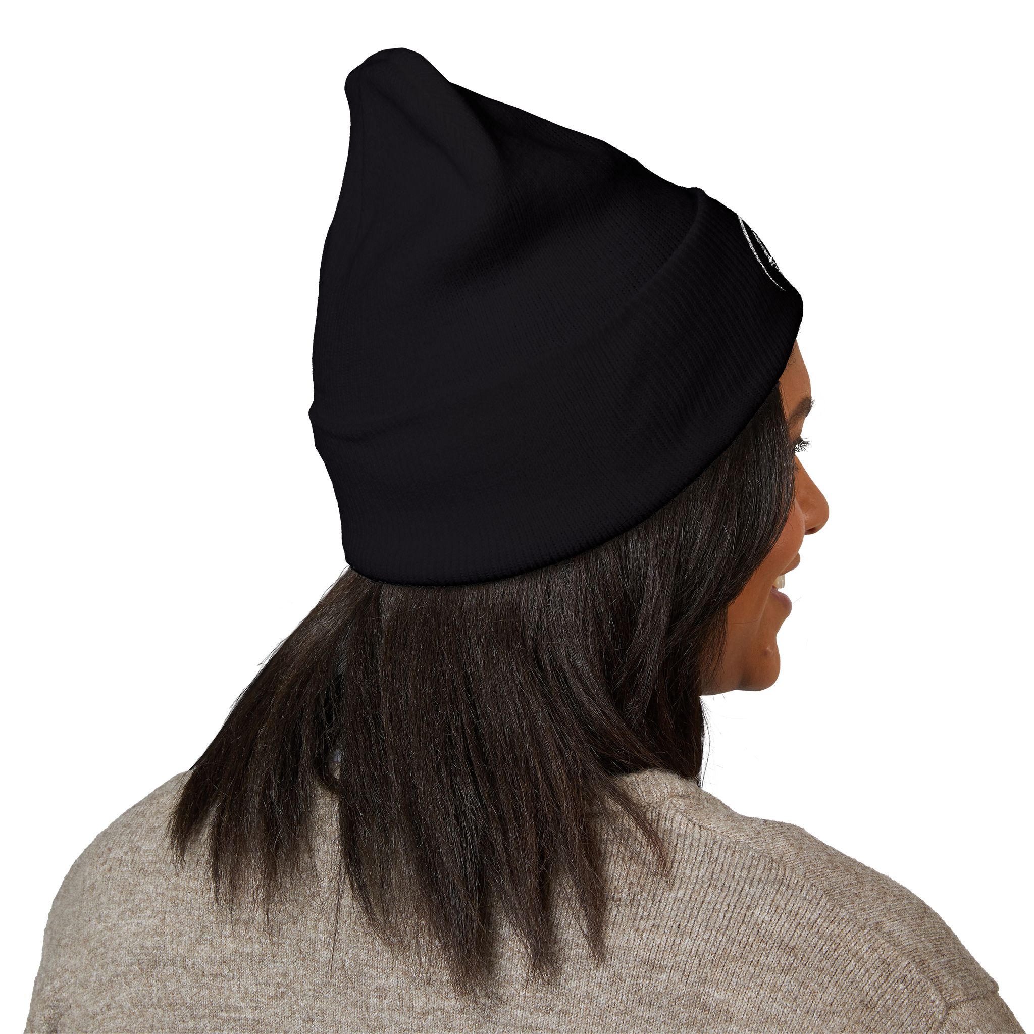 Dork Knight Designs Logo Icon Embroidered Cuffed Beanie - Image 4