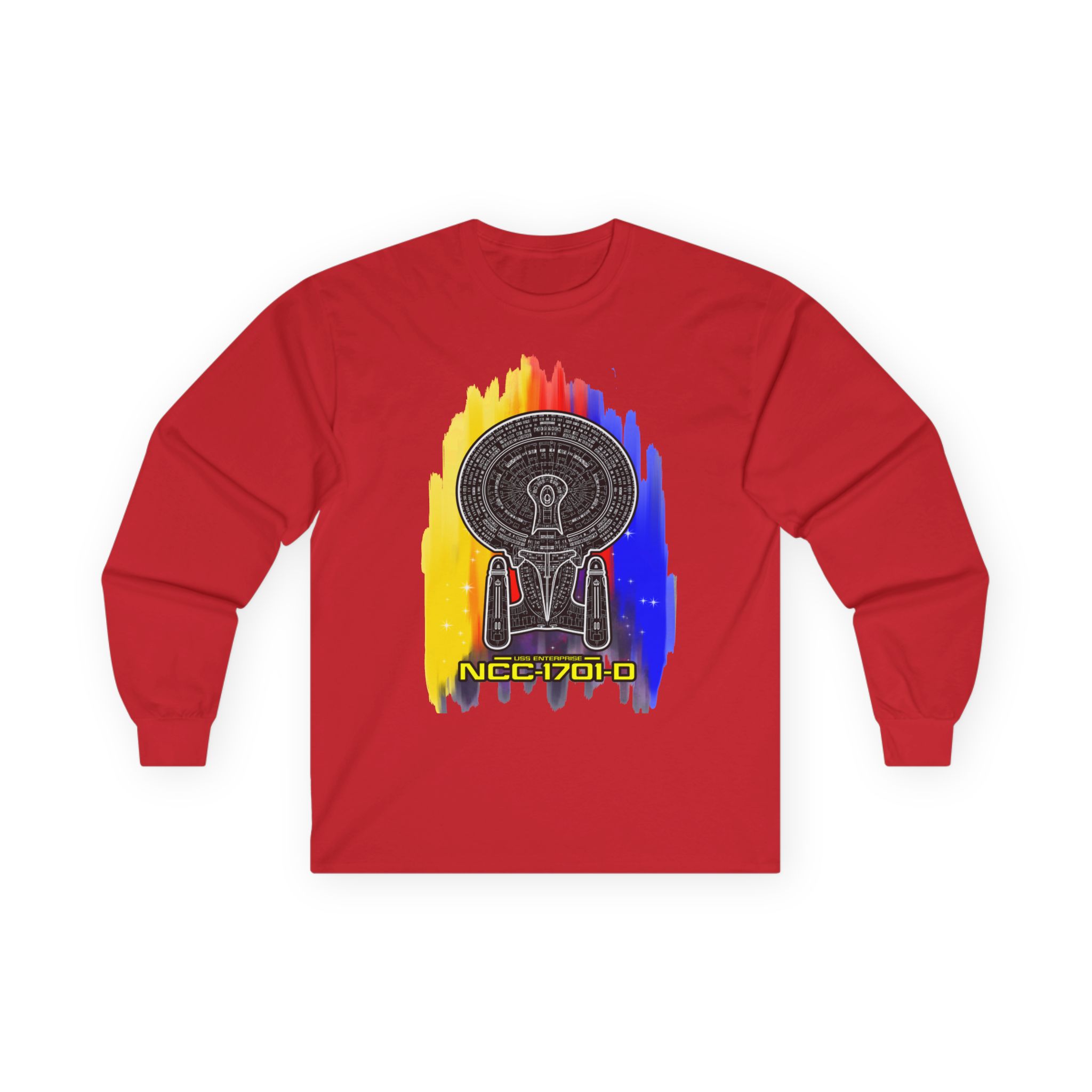 USS Enterprise NCC-1701-D Long-Sleeve T-Shirt | Star Trek: The Next Generation Inspired Starship Shirt - Image 10