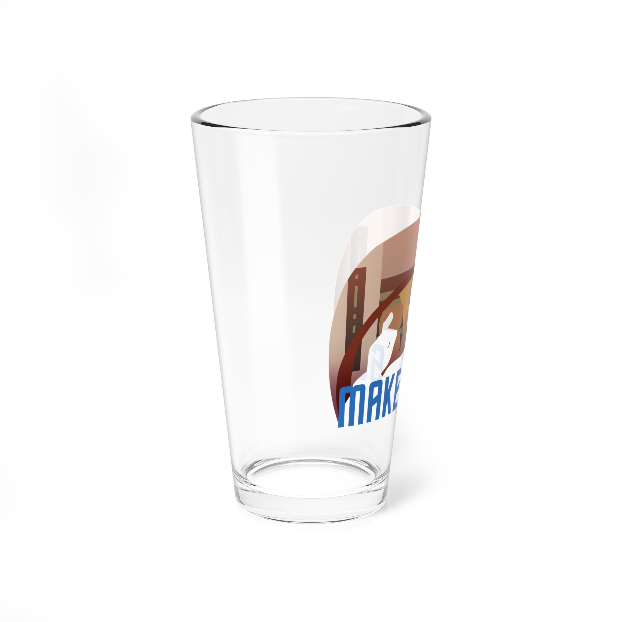“Make It So” Captain Picard Inspired Star Trek 16oz Drinking Glass - Image 2