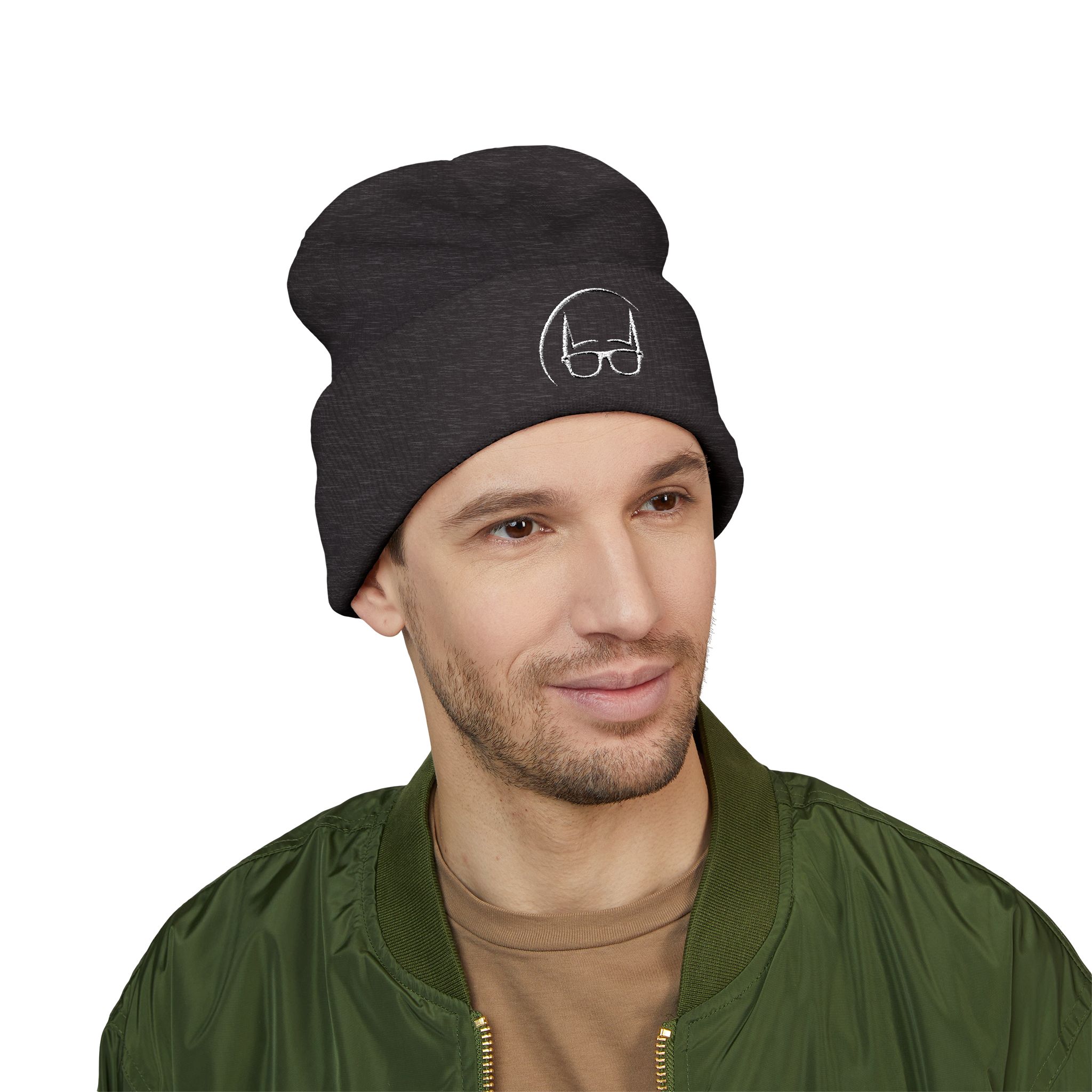 Dork Knight Designs Logo Icon Embroidered Cuffed Beanie - Image 53