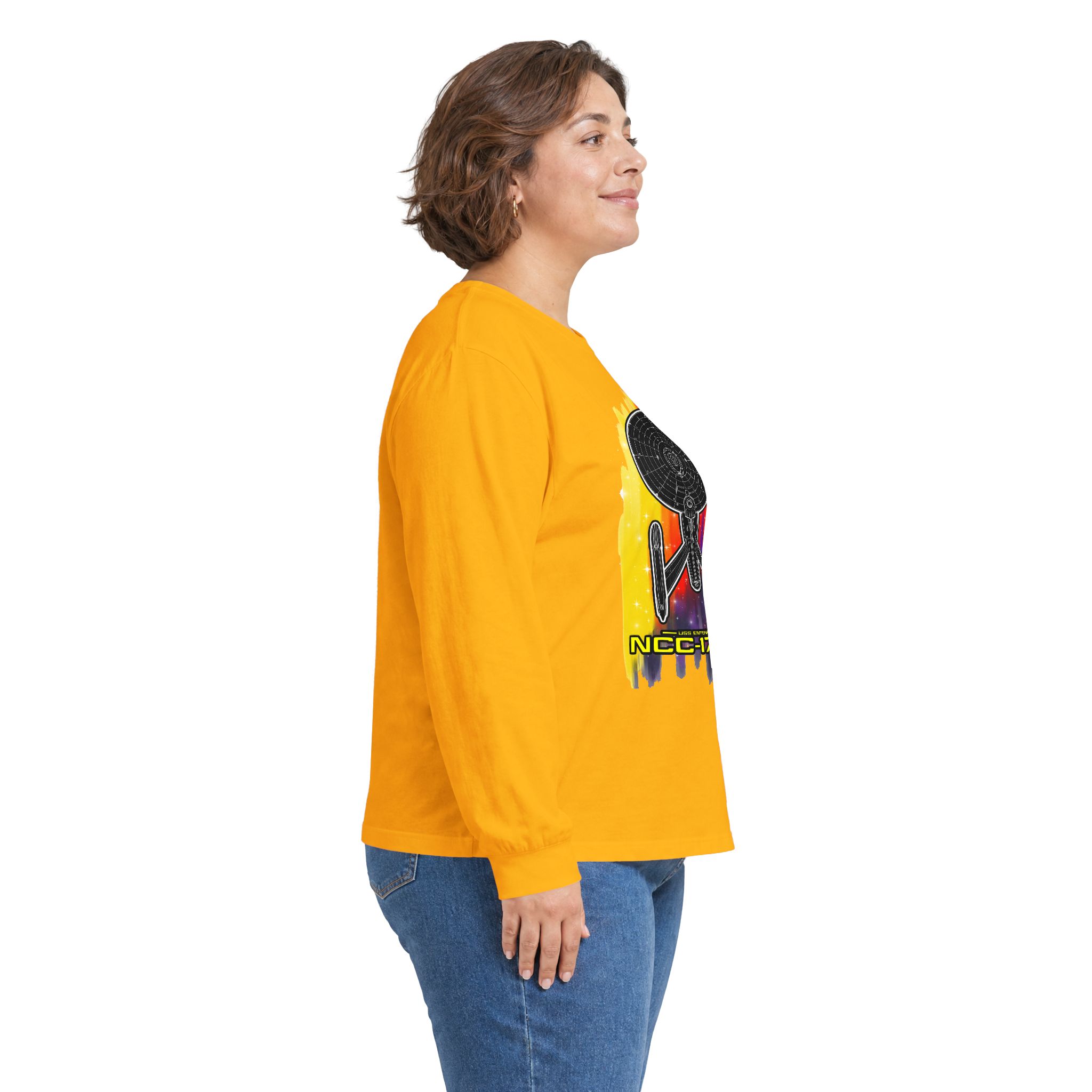 USS Enterprise NCC-1701-A Long-Sleeve T-Shirt | Star Trek Inspired Starship Graphic Shirt - Image 29