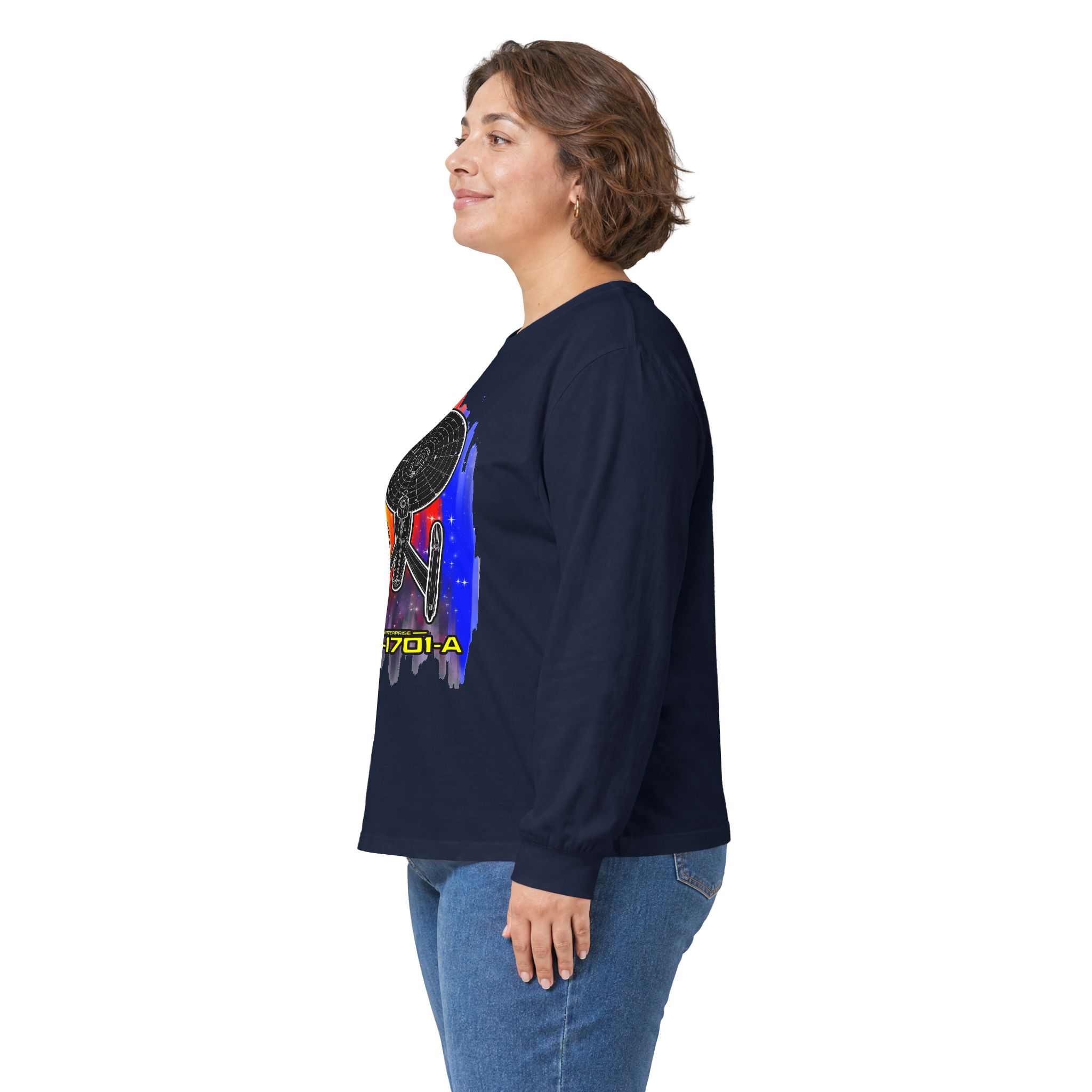 USS Enterprise NCC-1701-A Long-Sleeve T-Shirt | Star Trek Inspired Starship Graphic Shirt - Image 68