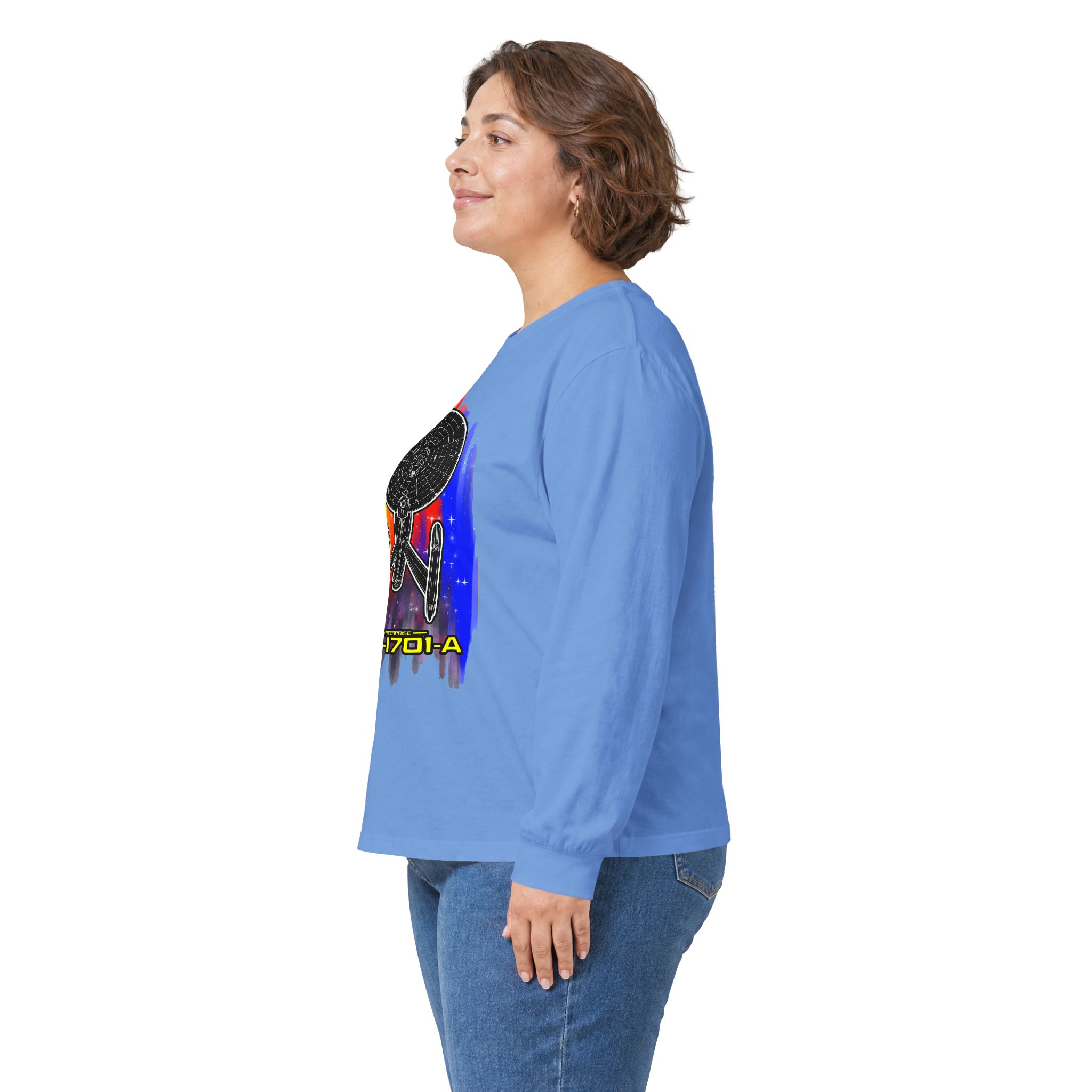 USS Enterprise NCC-1701-A Long-Sleeve T-Shirt | Star Trek Inspired Starship Graphic Shirt - Image 58
