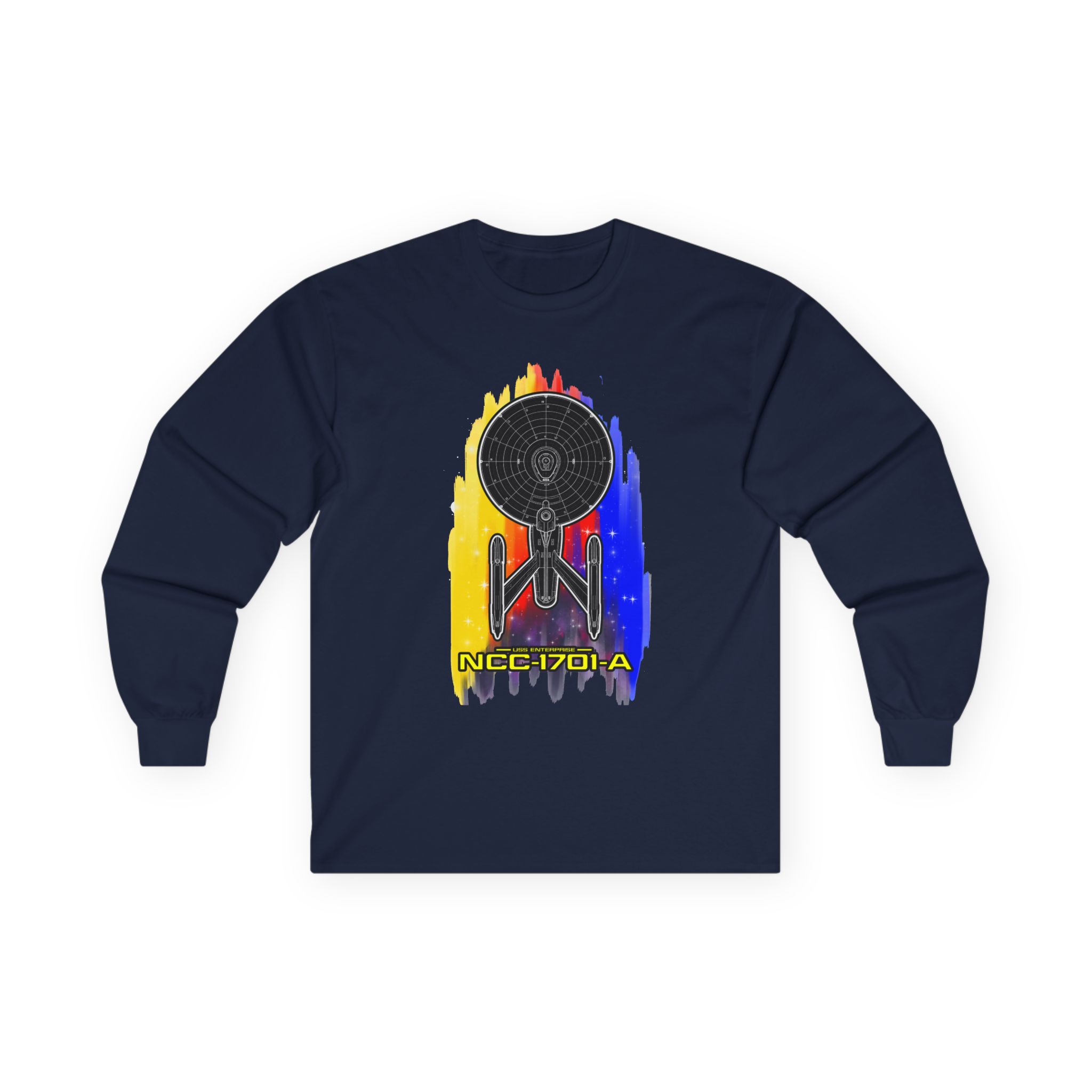 USS Enterprise NCC-1701-A Long-Sleeve T-Shirt | Star Trek Inspired Starship Graphic Shirt - Image 65